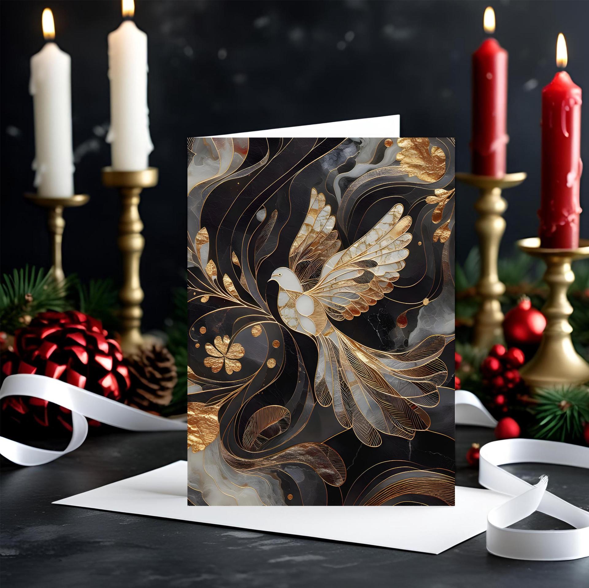 Dove of Peace - Christmas Card - Single or Bulk Pack of Christmas Greeting Cards