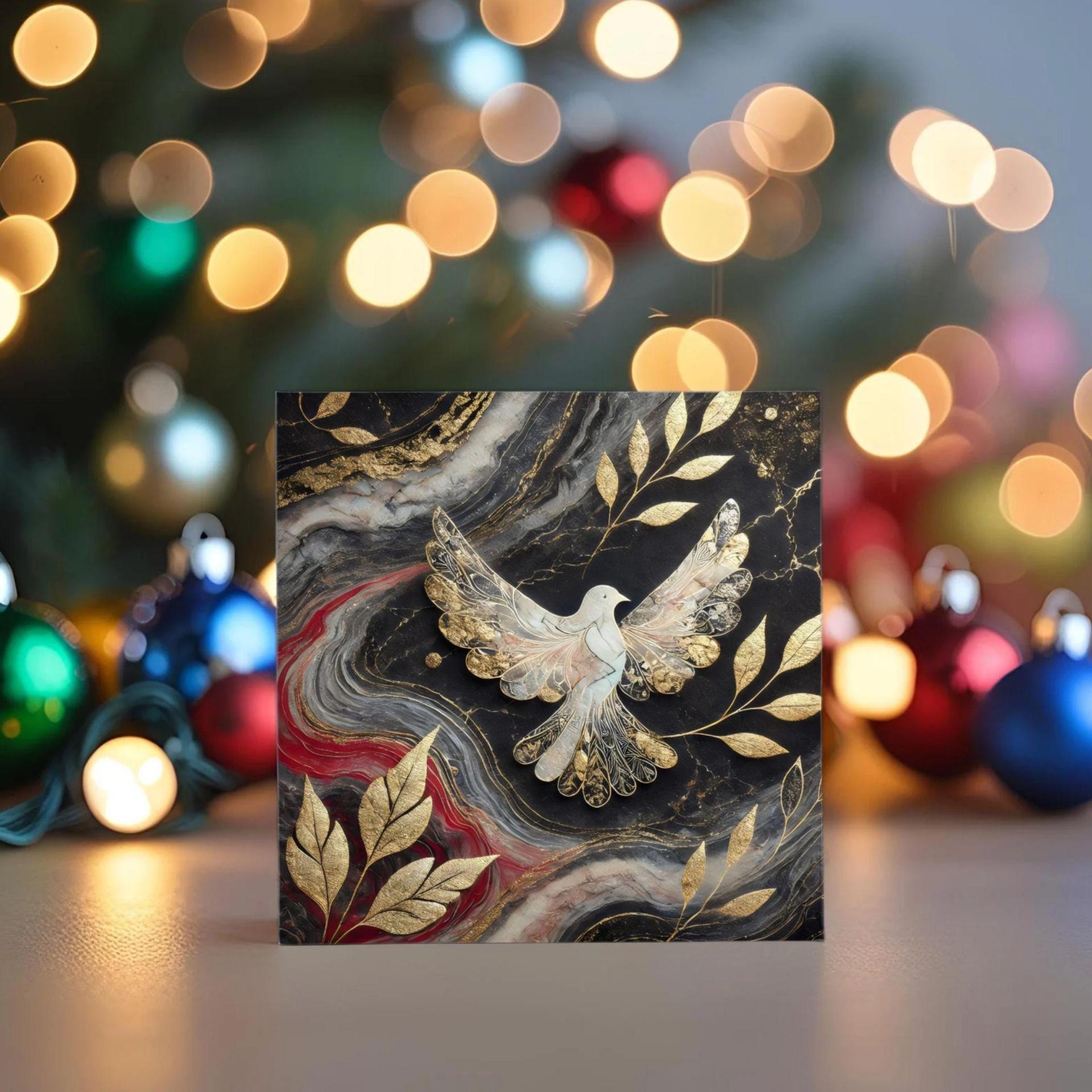 Dove of Peace - Christmas Card - Single or Bulk Pack of Christmas Greeting Cards