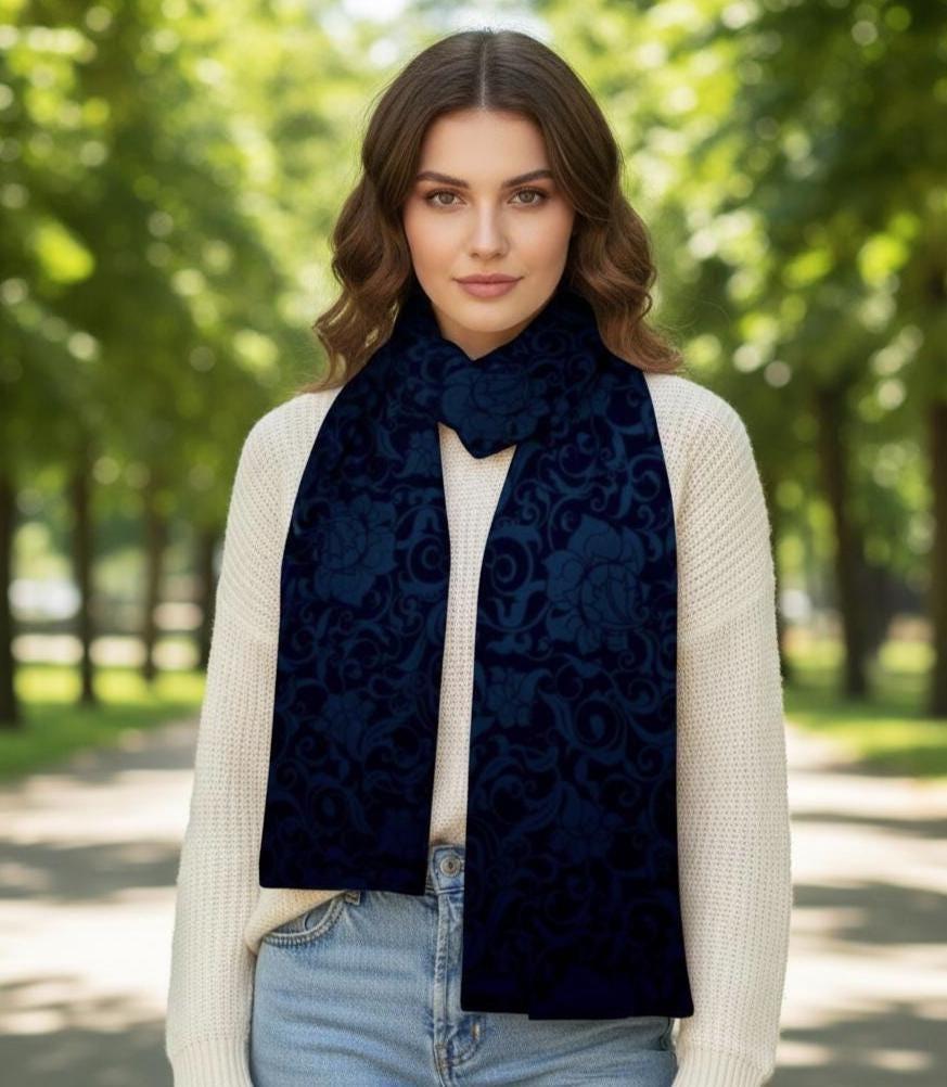 Velvet Scarf - Soft long Scarf, Multiple colors