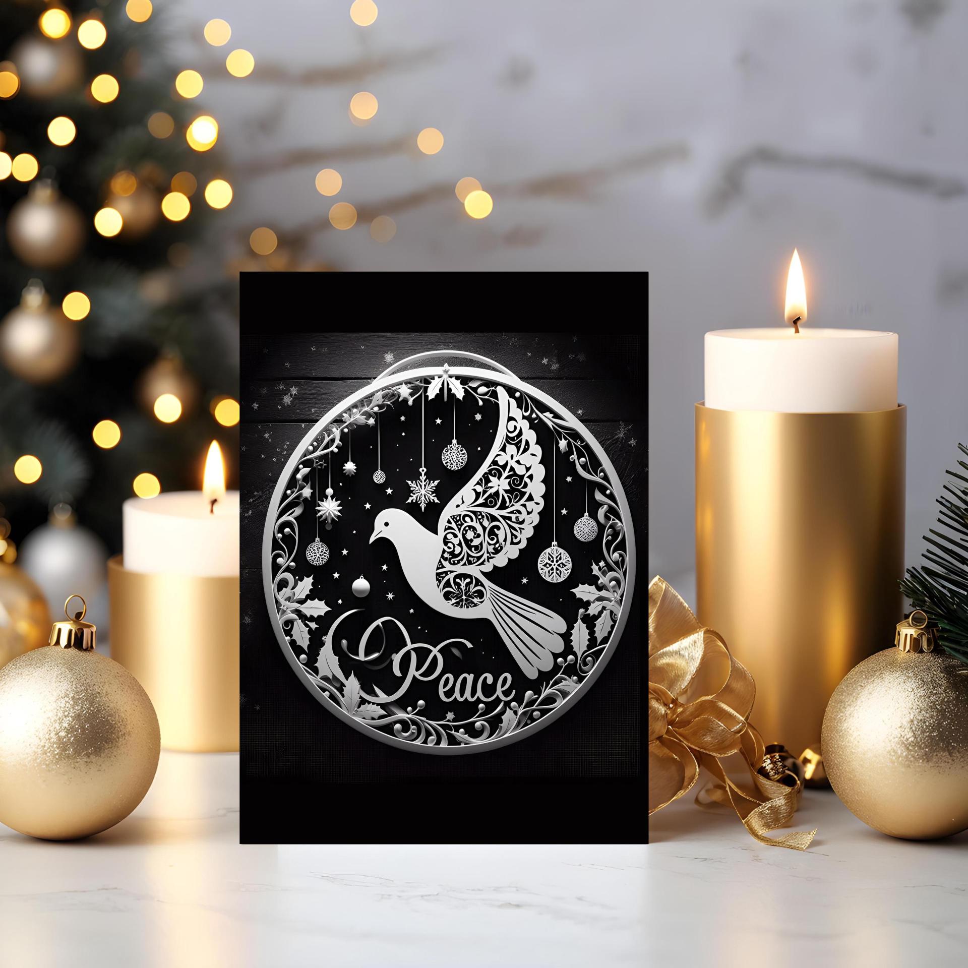 Dove of Peace - Christmas Card - Bulk Pack of Christmas Greeting Cards