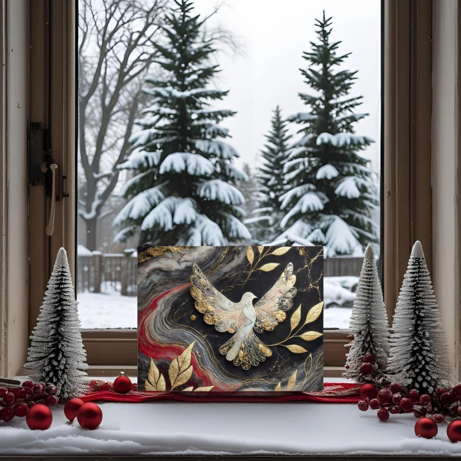 Dove of Peace - Christmas Card - Single or Bulk Pack of Christmas Greeting Cards