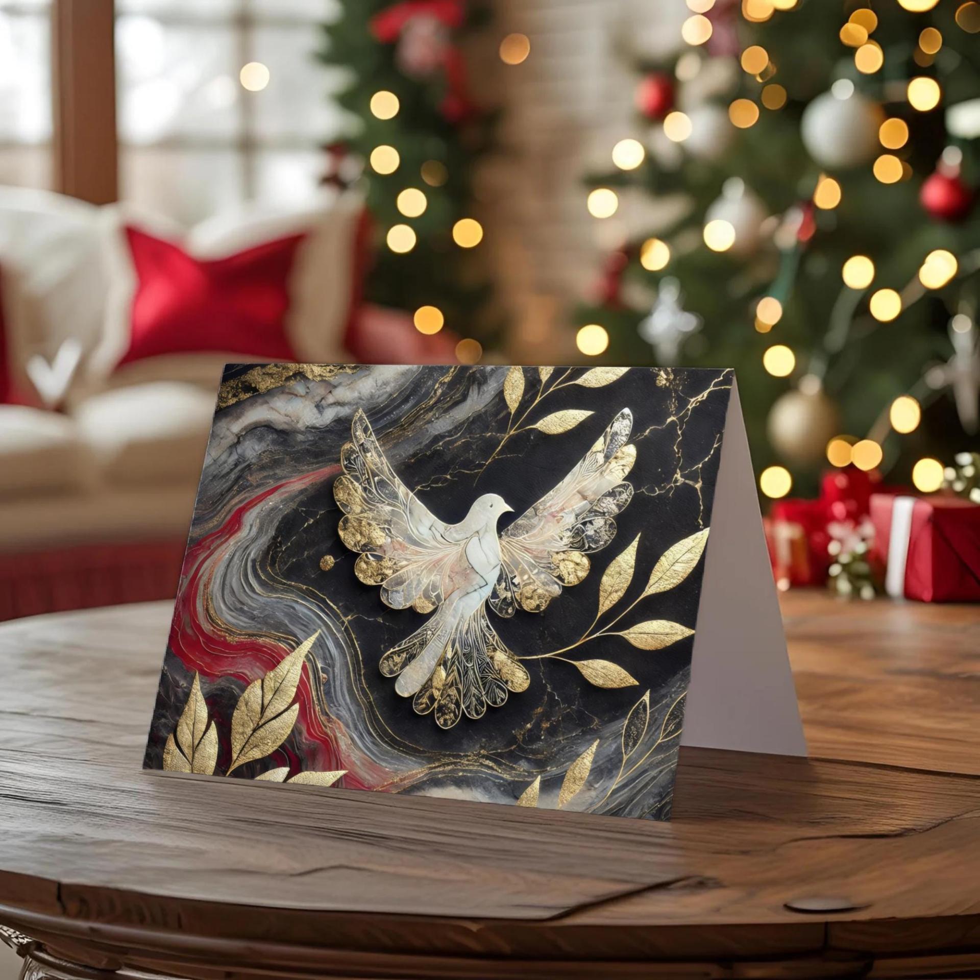 Dove of Peace - Christmas Card - Single or Bulk Pack of Christmas Greeting Cards
