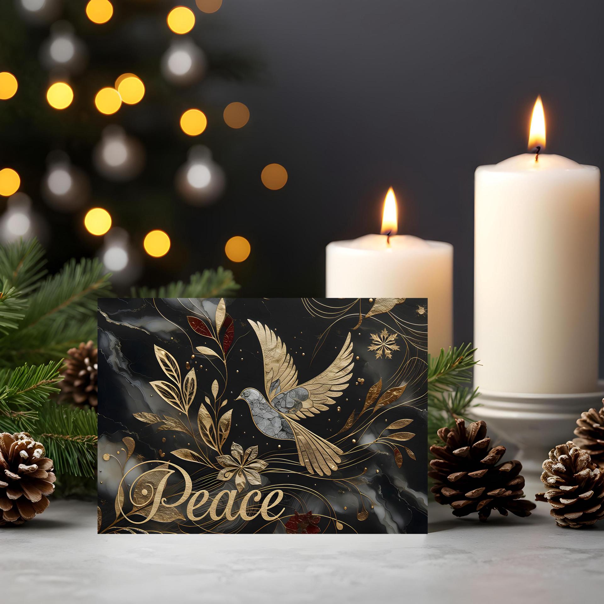 Dove of Peace - Christmas Card - Single or Bulk Pack of Christmas Greeting Cards