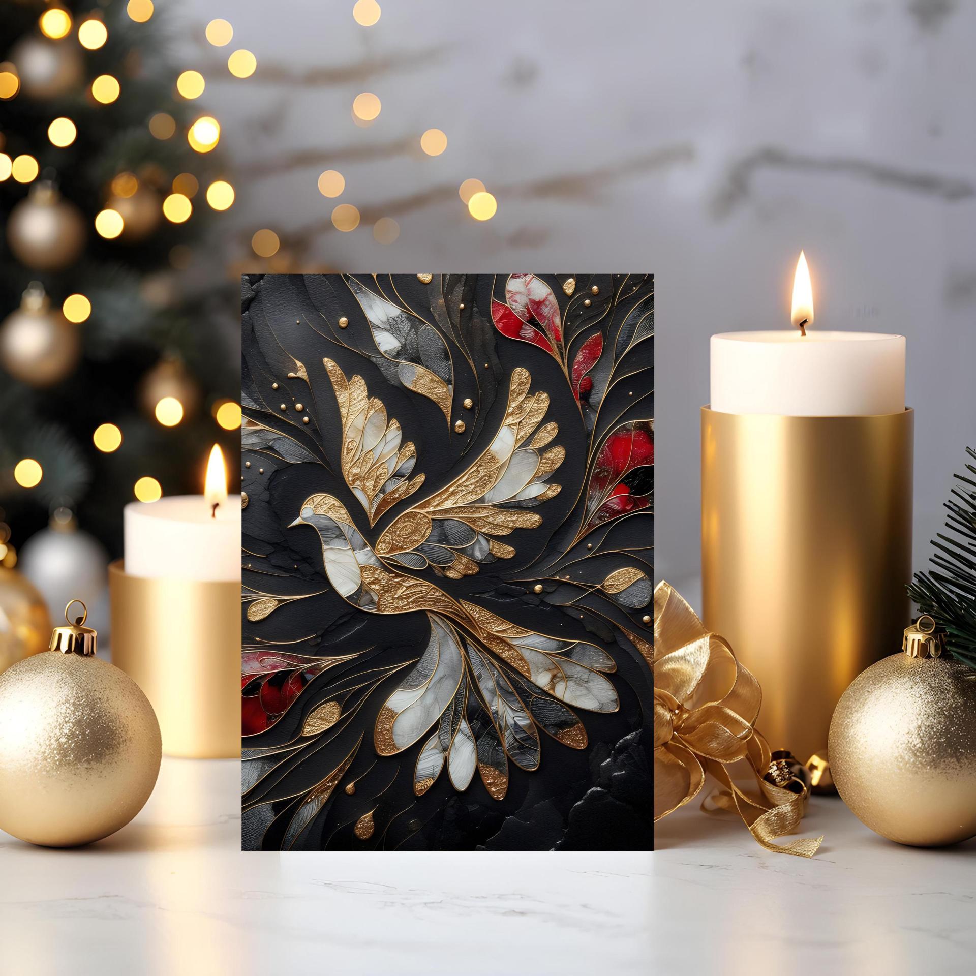 Dove of Peace - Christmas Card - Single or Bulk Pack of Christmas Greeting Cards