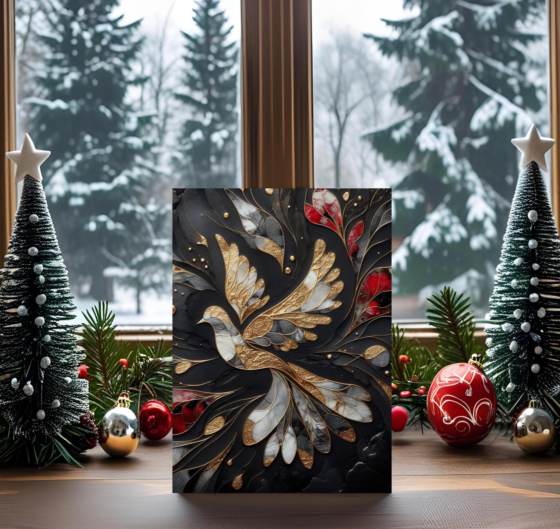 Dove of Peace - Christmas Card - Single or Bulk Pack of Christmas Greeting Cards