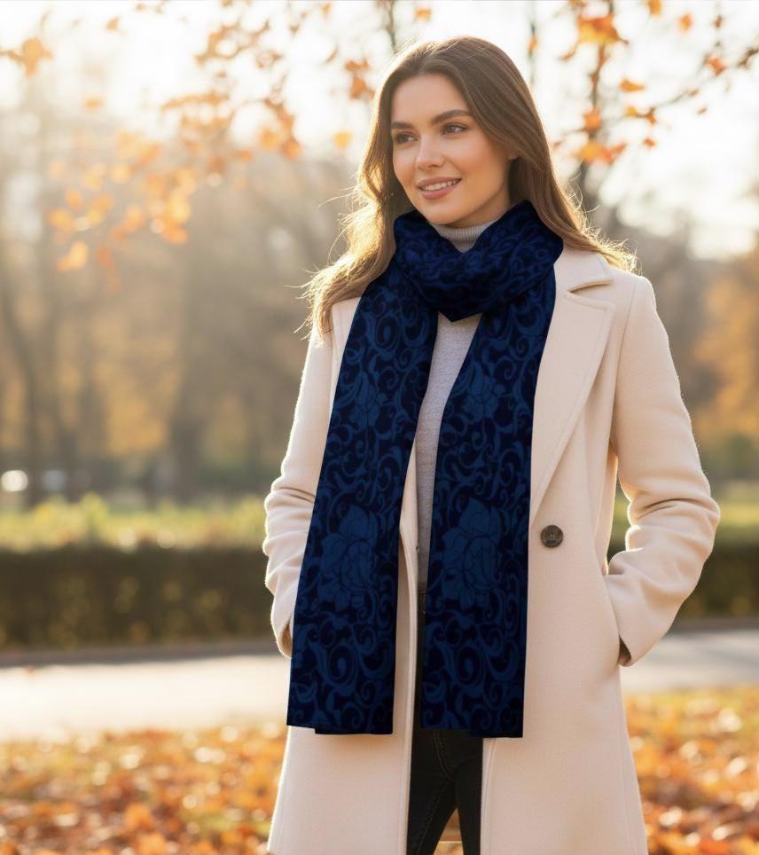 Velvet Scarf - Soft long Scarf, Multiple colors
