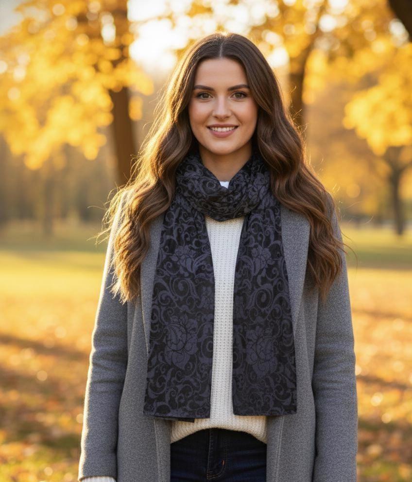 Velvet Scarf - Soft long Scarf, Multiple colors