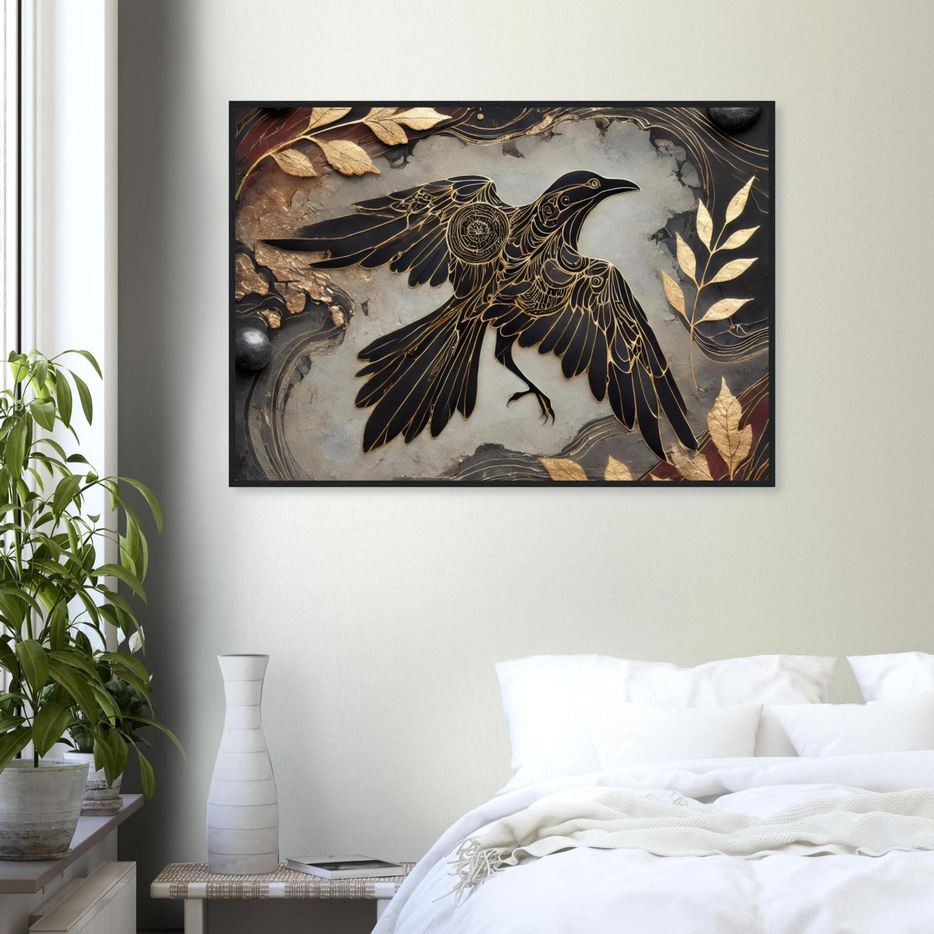 Raven Print - Framed or Unframed - Original Art - Print on Paper