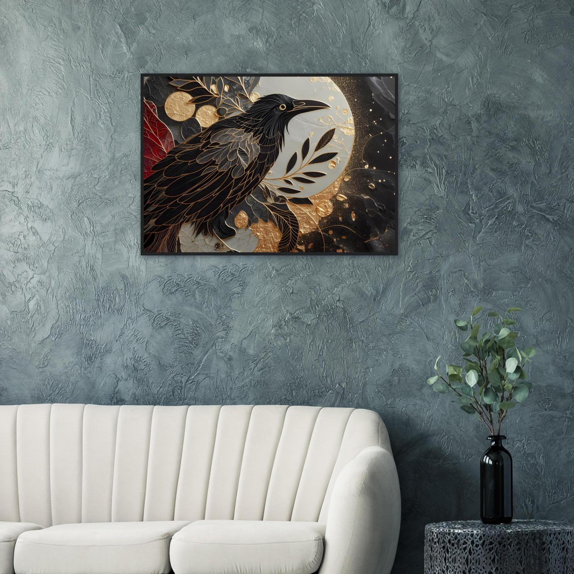 Raven Print - Framed or Unframed - Original Art - Print on Paper