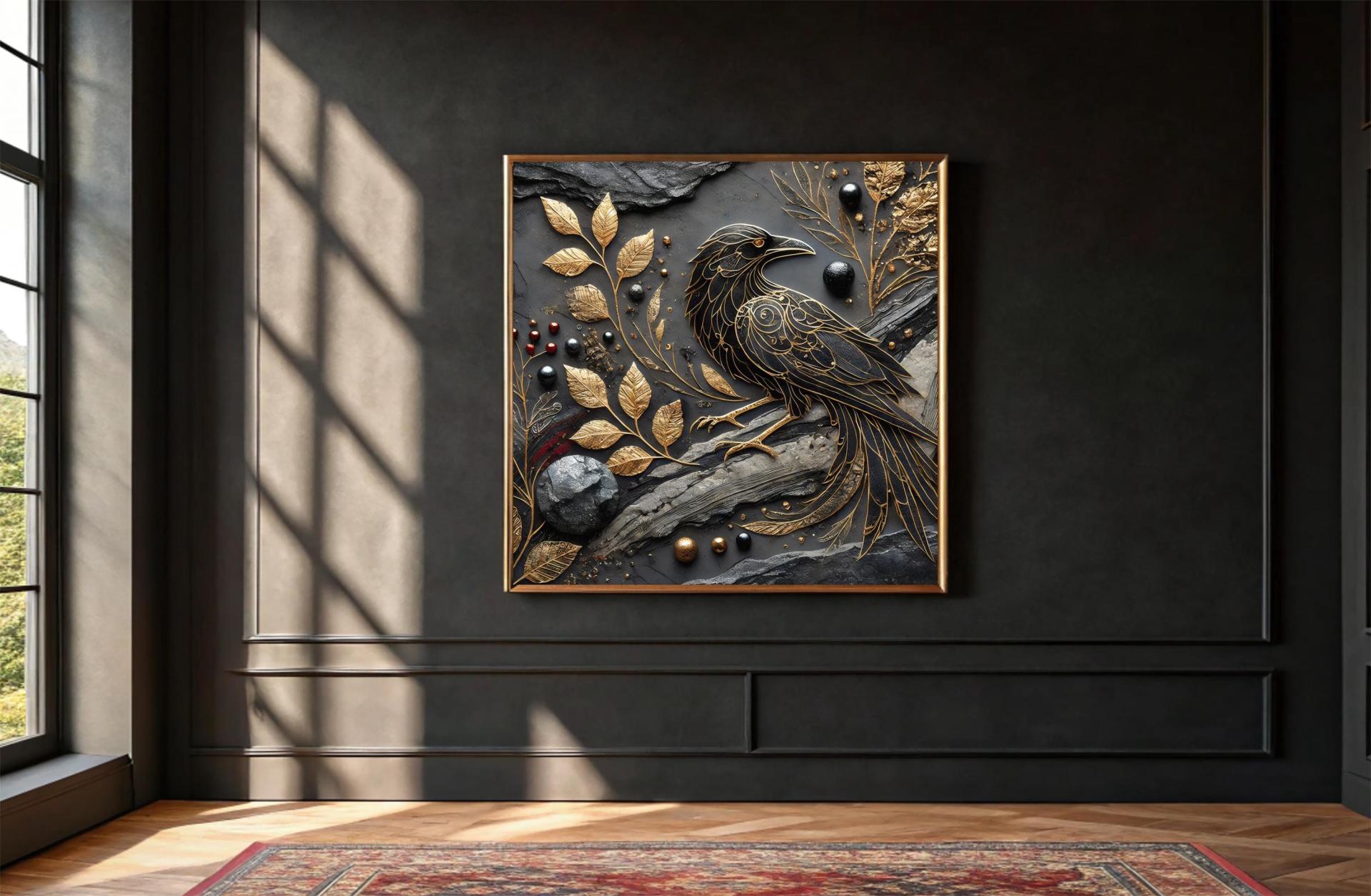 Raven Print - Framed or Unframed - Original Art - Print on Paper