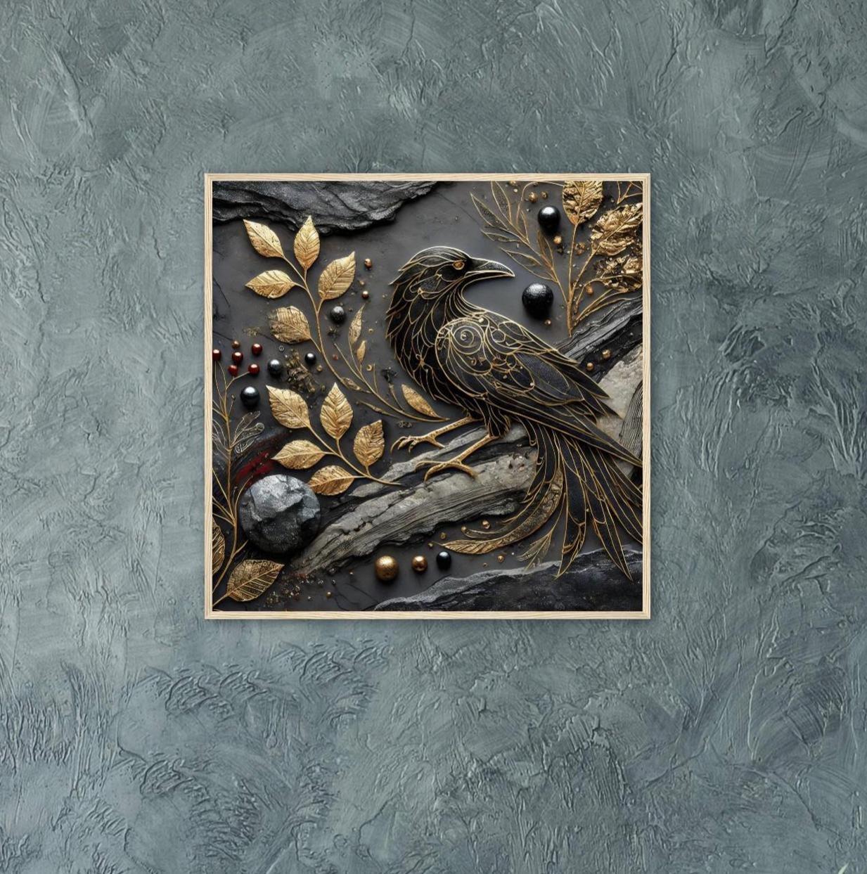 Raven Print - Framed or Unframed - Original Art - Print on Paper