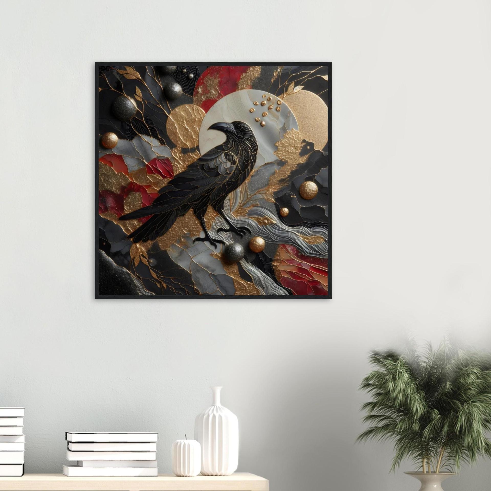 Raven, Original Art, Framed or Unframed Print on Paper