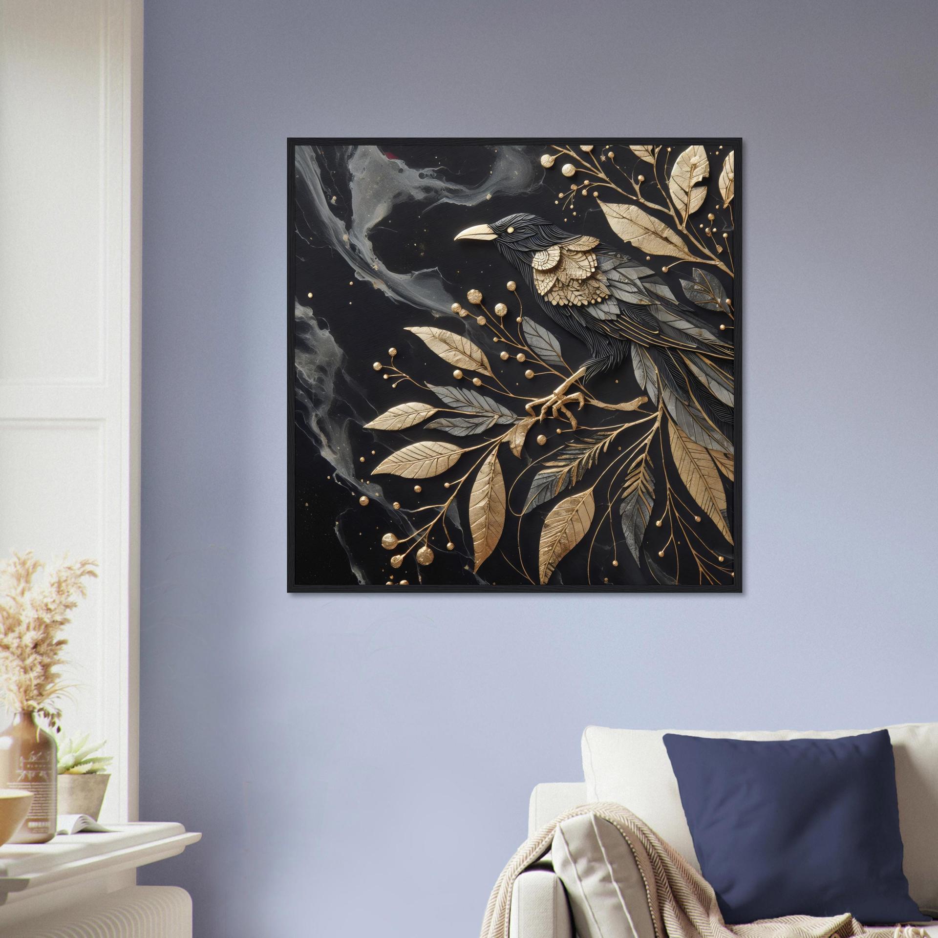 Raven, Original Art, Framed or Unframed Print on Paper