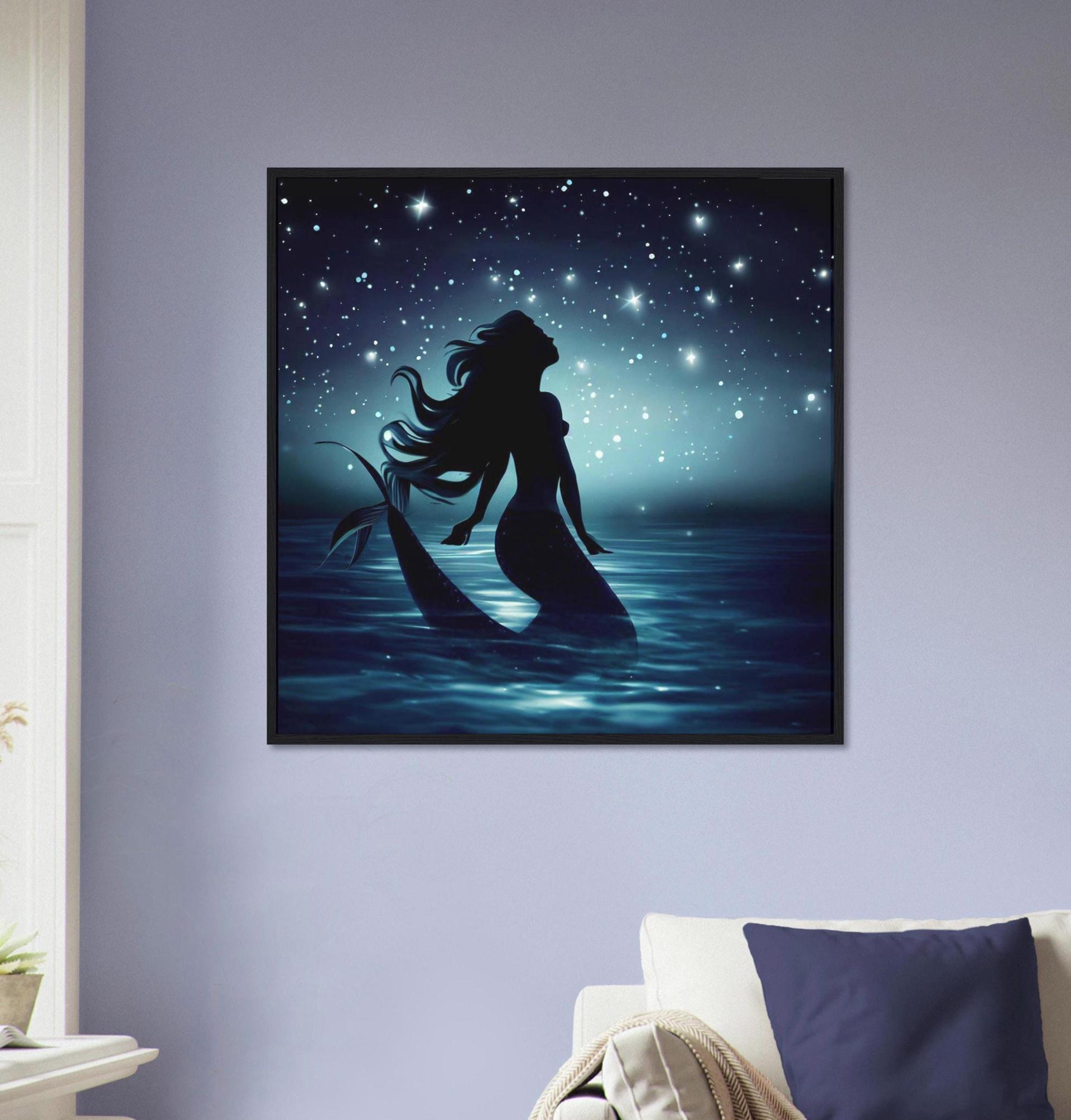 Mermaid Print - Framed or Unframed - Original Art - Print on Paper