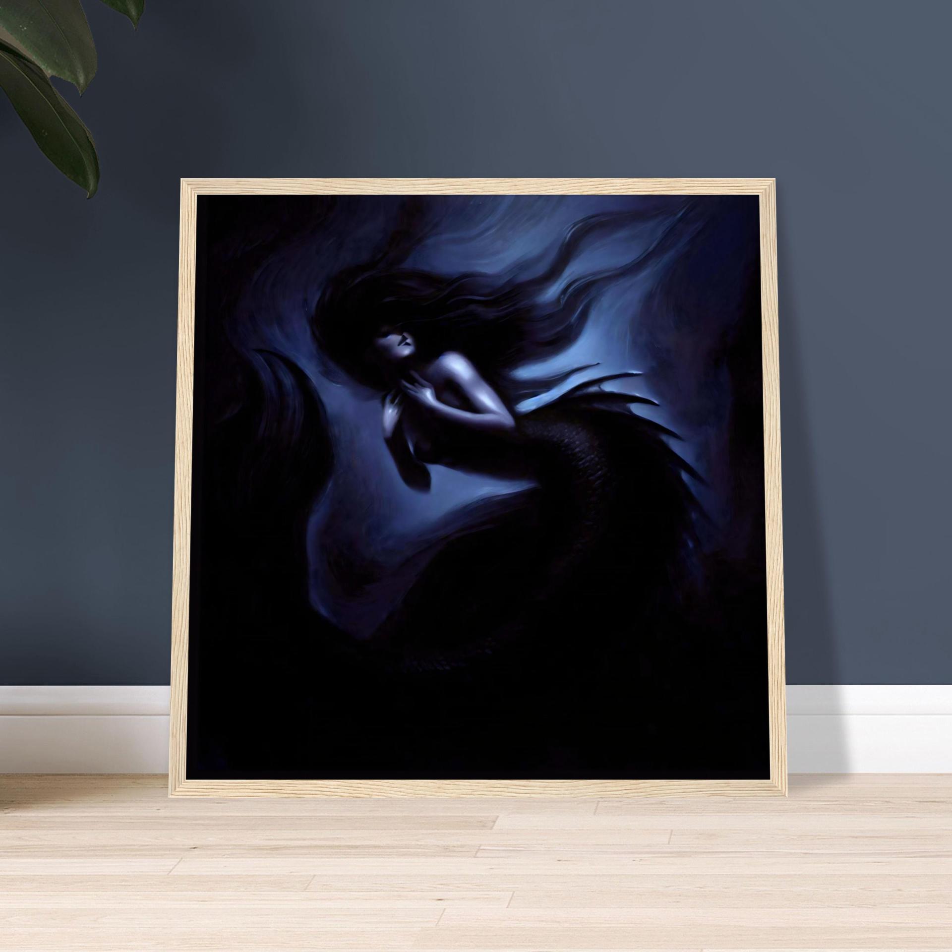 Mermaid Print - Framed or Unframed - Original Art - Print on Paper