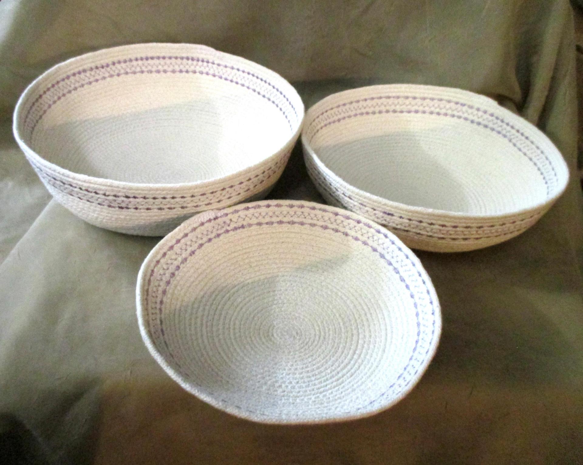 Cotton Rope Basket, Gift Basket, Catch all bowl