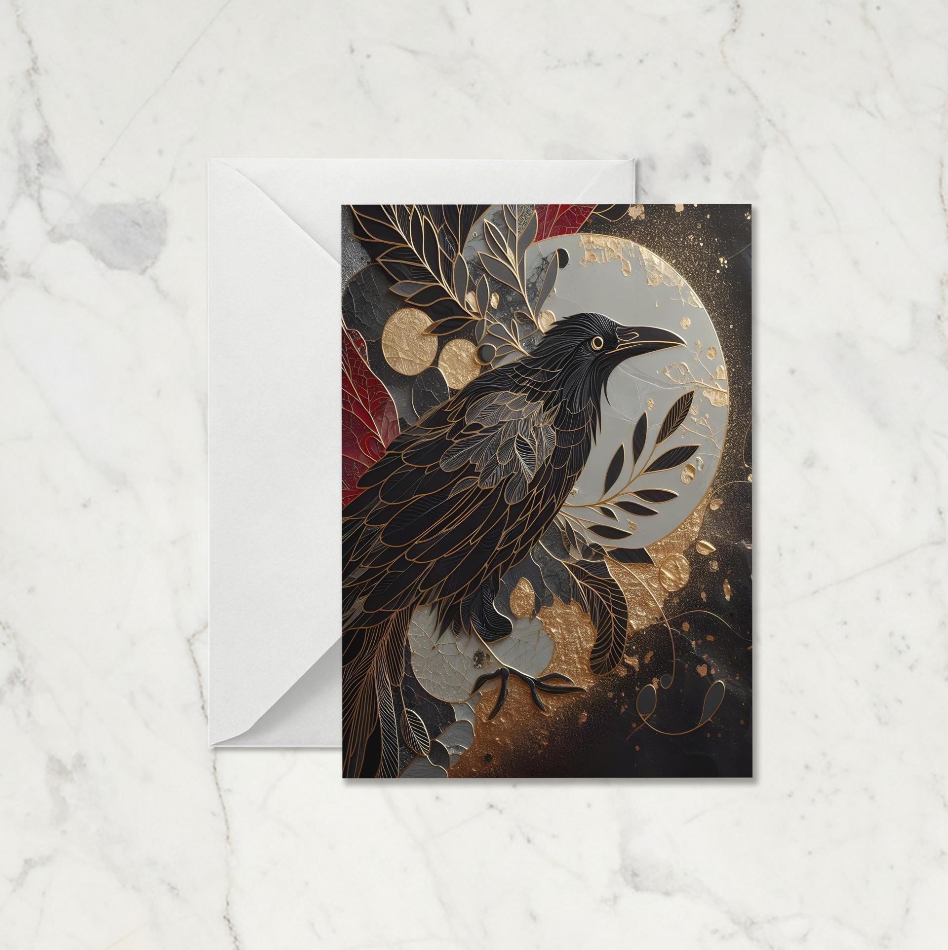 Raven - Large Cards, Notecards, Birthday, Invites