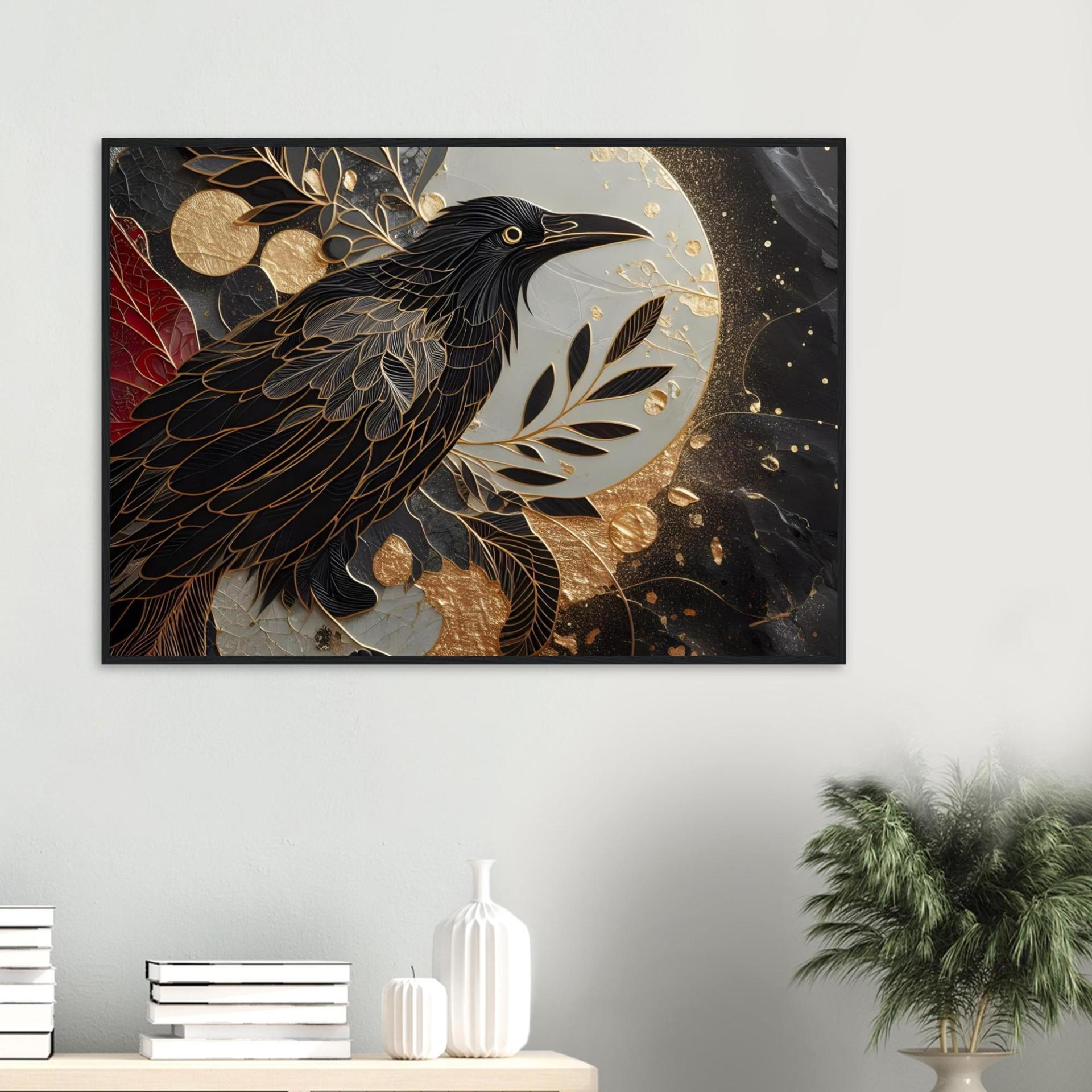 Raven Print - Framed or Unframed - Original Art - Print on Paper