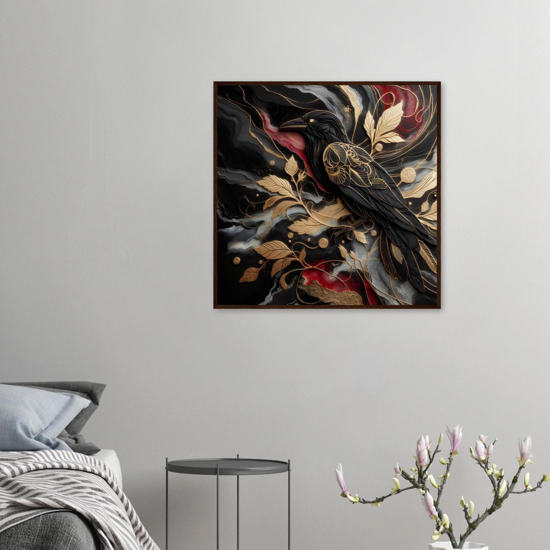 Raven Print - Framed or Unframed - Original Art - Print on Paper