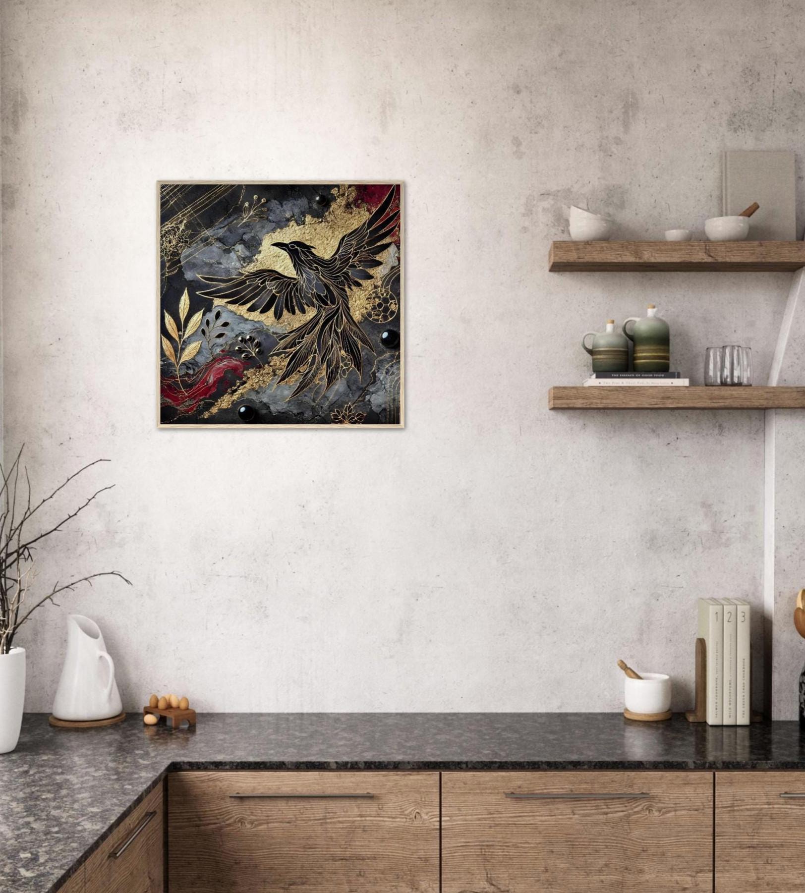 Raven Print - Framed or Unframed - Original Art - Print on Paper