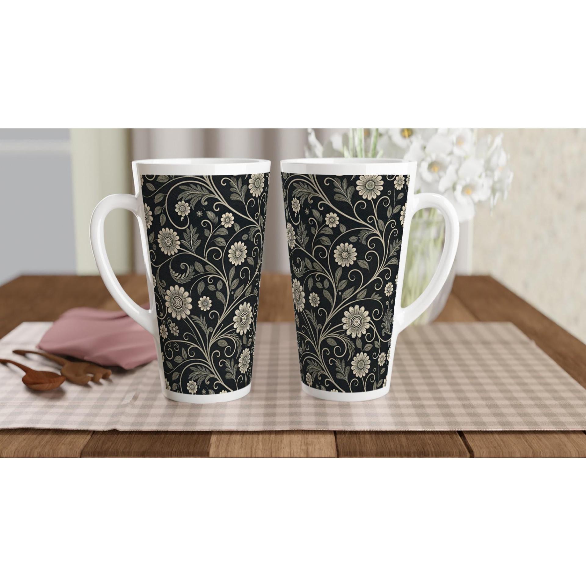 Latte 17oz Ceramic Mug - Coffee or Tea Cup, Extra Tall