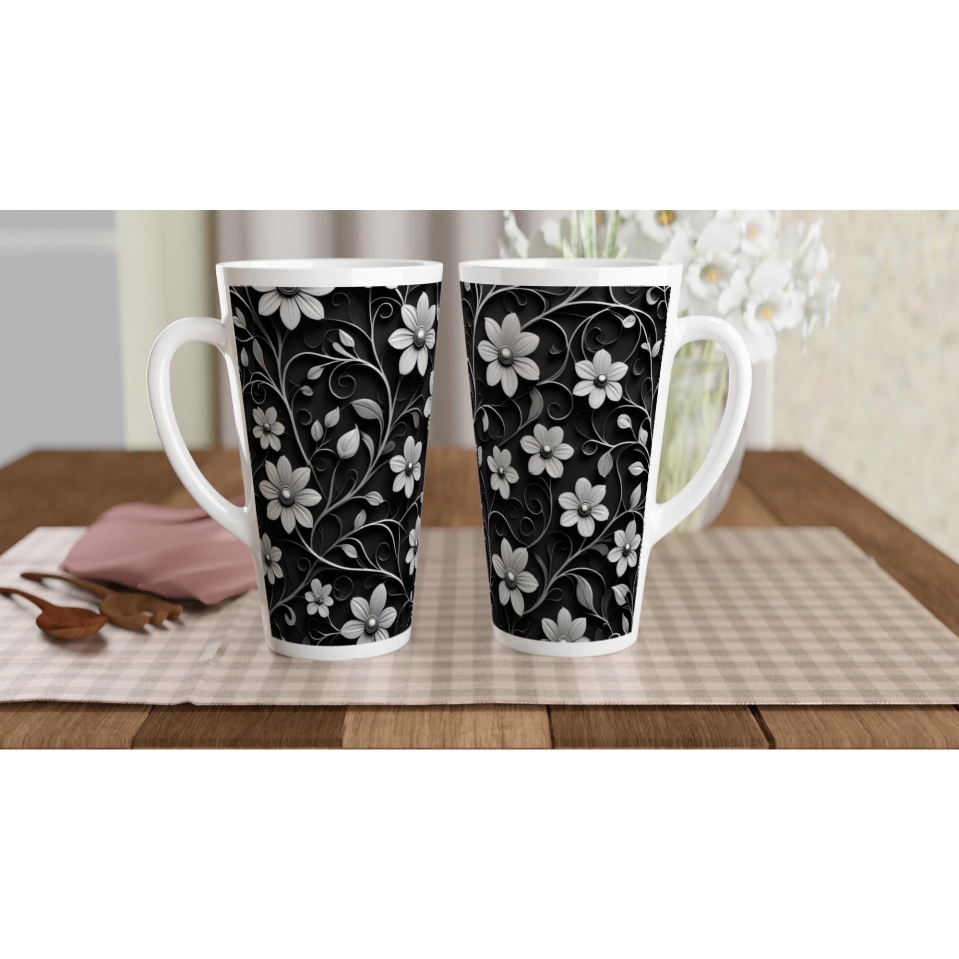 Latte 17oz Ceramic Mug - Coffee or Tea Cup, Extra Tall