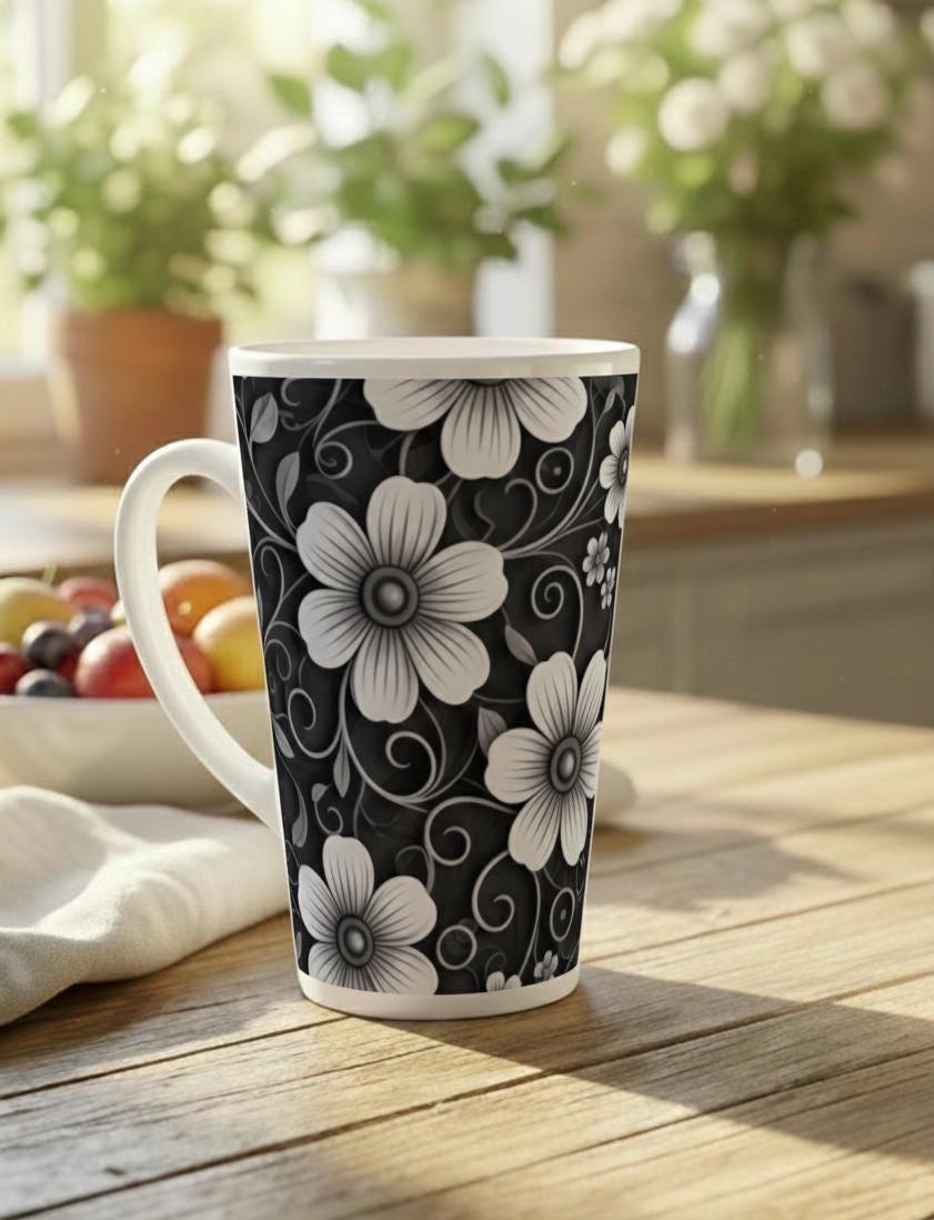 Latte 17oz Ceramic Mug - Coffee or Tea Cup, Extra Tall