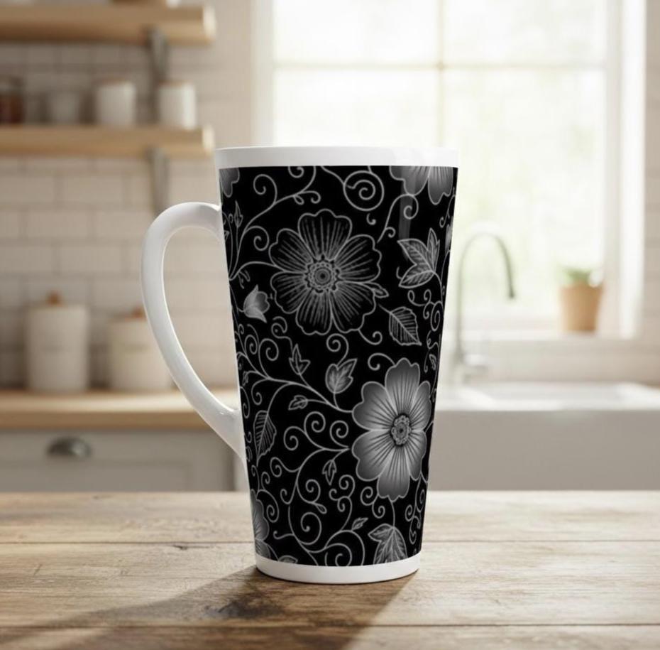 Latte 17oz Ceramic Mug - Coffee or Tea Cup, Extra Tall