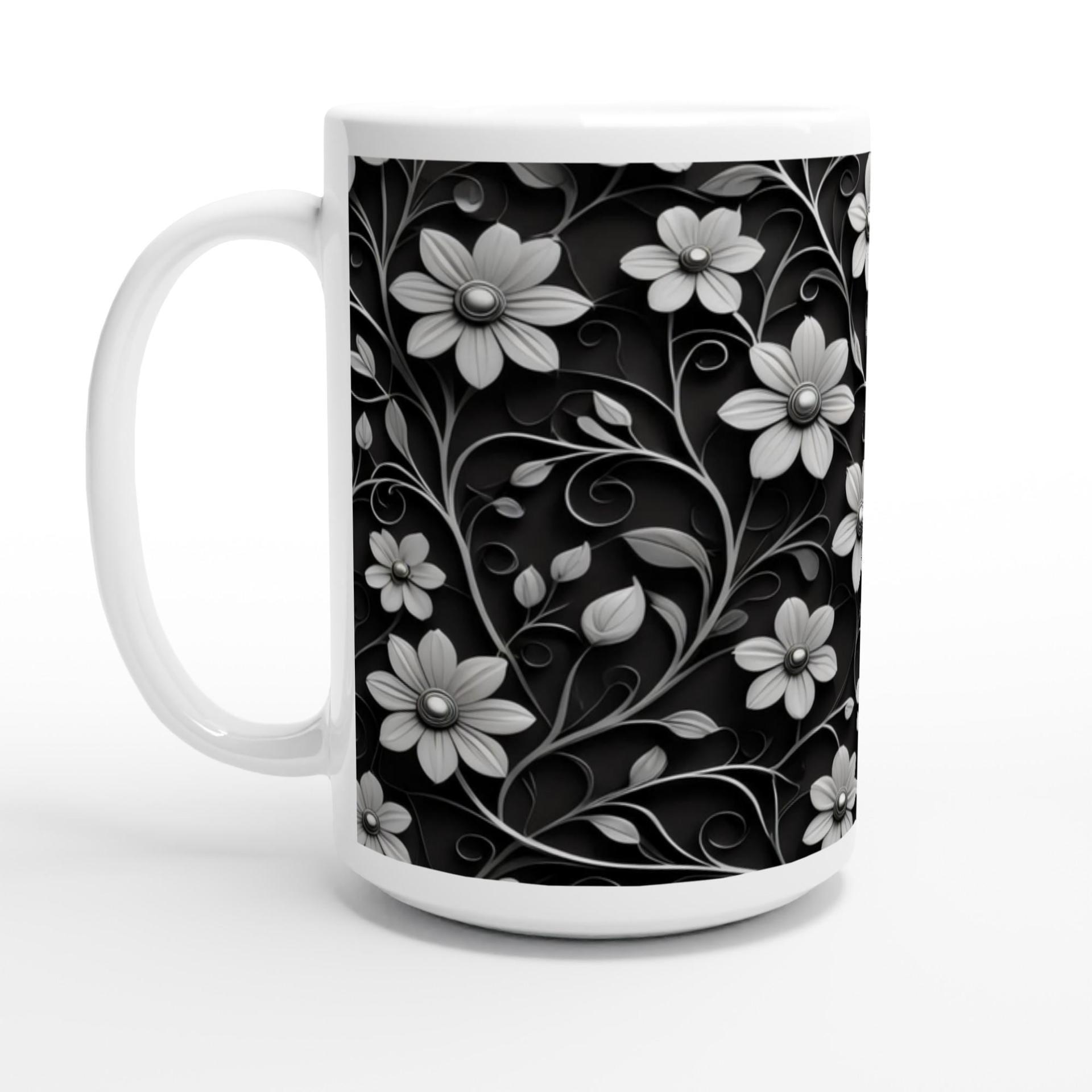 Floral Cups -  Large and Small Ceramic Mug