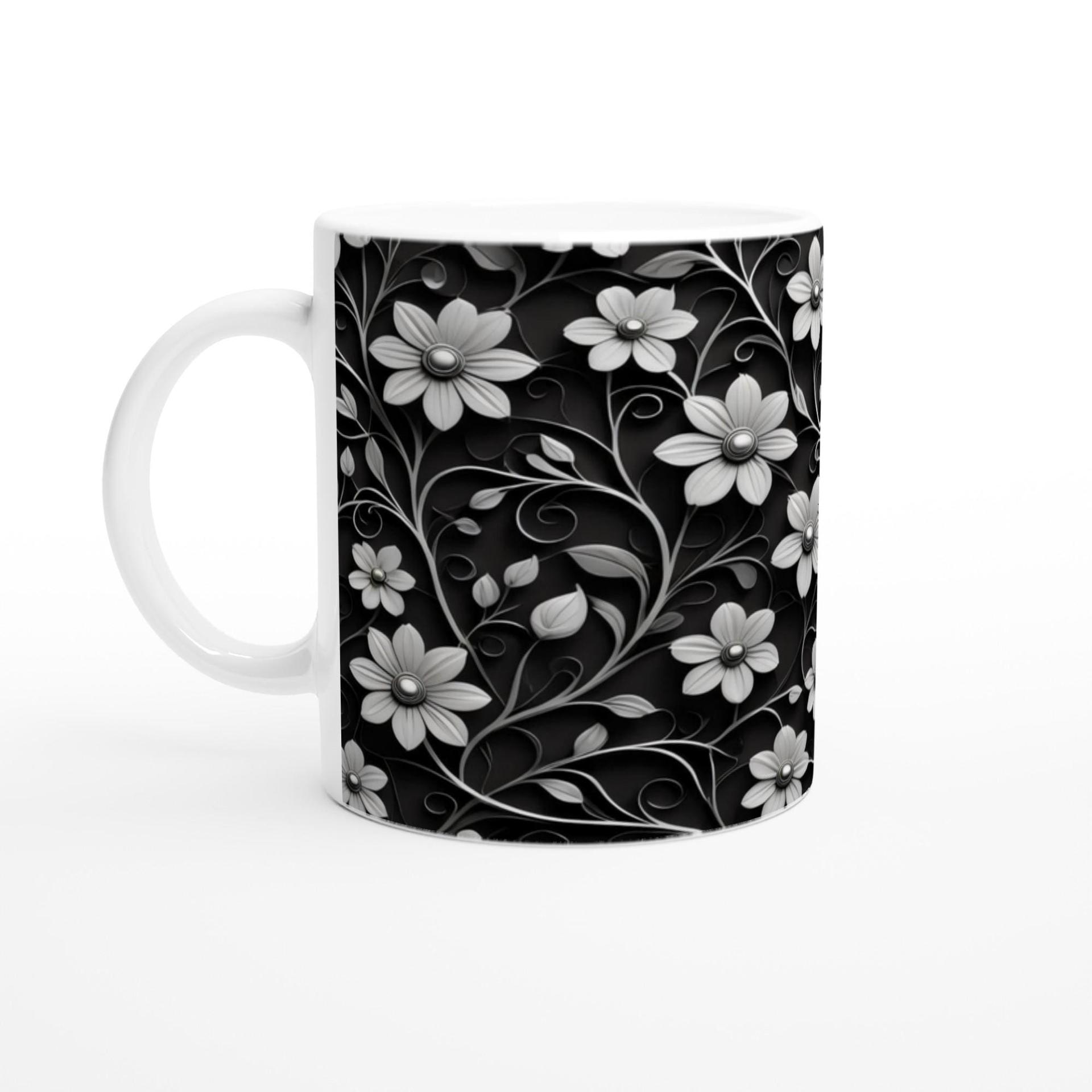 Floral Cups -  Large and Small Ceramic Mug