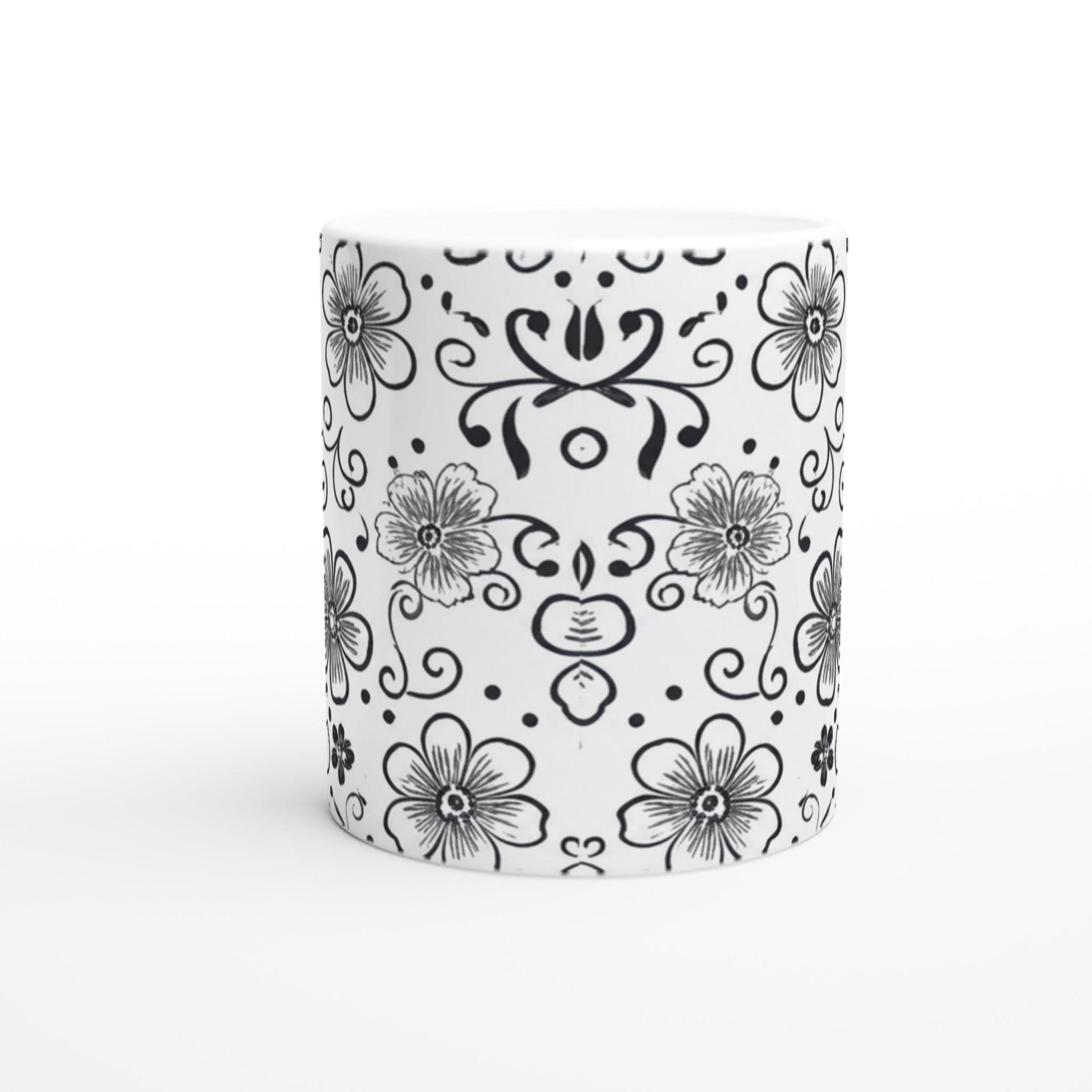 Floral Cups -  Large and Small Ceramic Mug