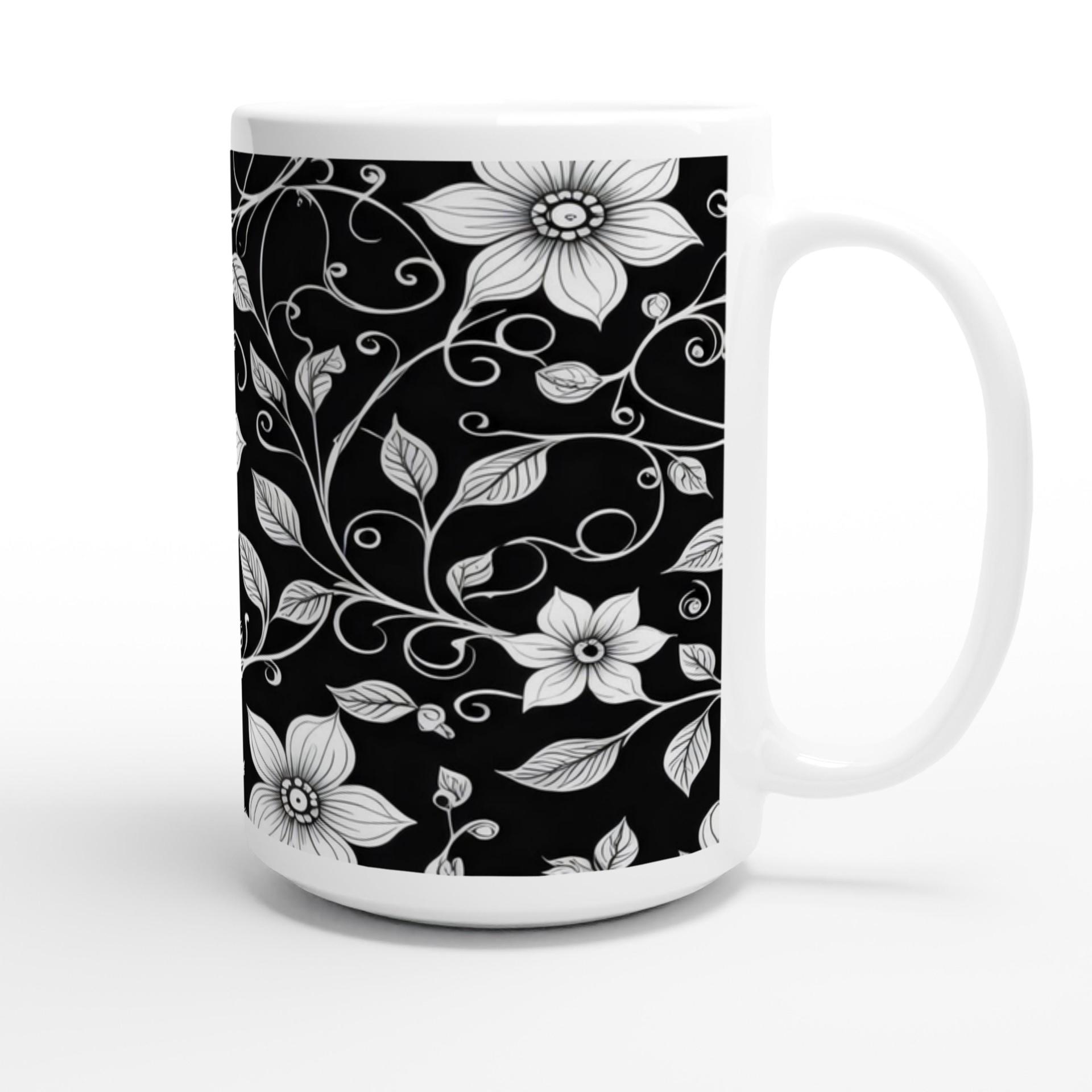 Floral Cups -  Large and Small Ceramic Mug