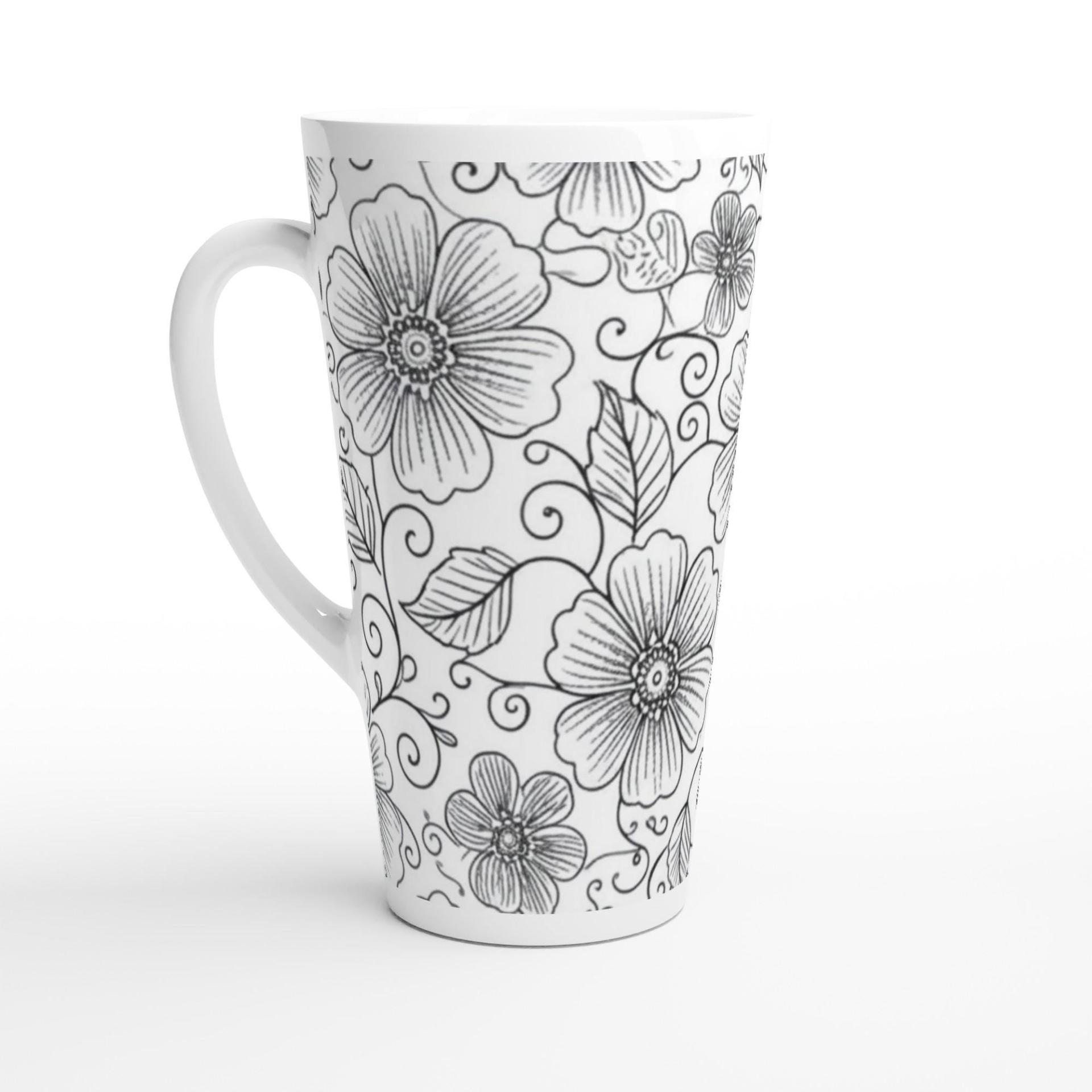 Latte 17oz Ceramic Mug - Coffee or Tea Cup, Extra Tall