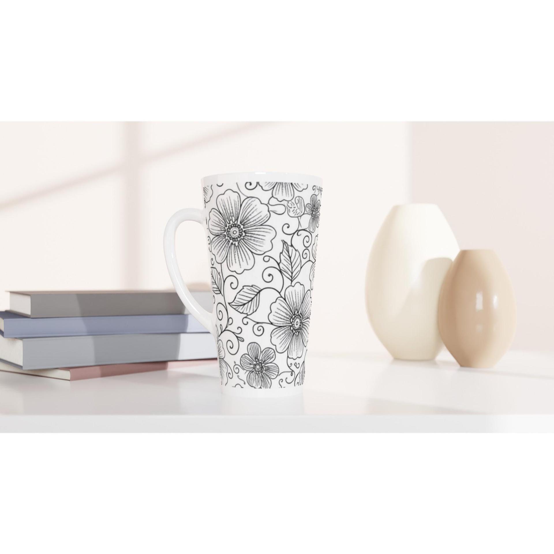 Latte 17oz Ceramic Mug - Coffee or Tea Cup, Extra Tall