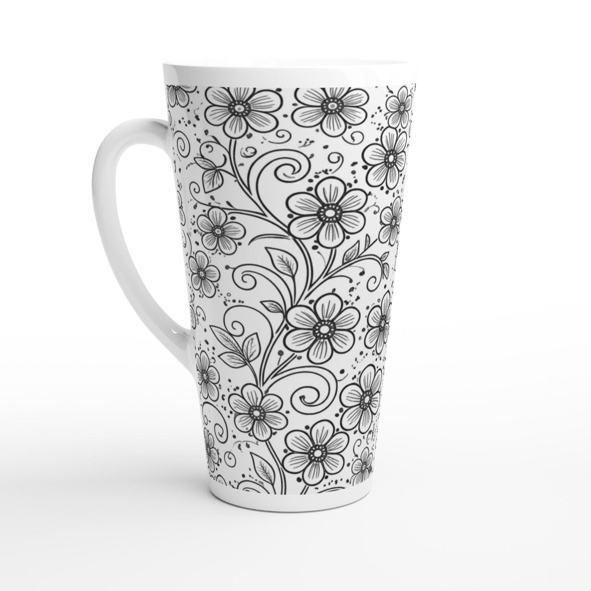 Latte 17oz Ceramic Mug - Coffee or Tea Cup, Extra Tall