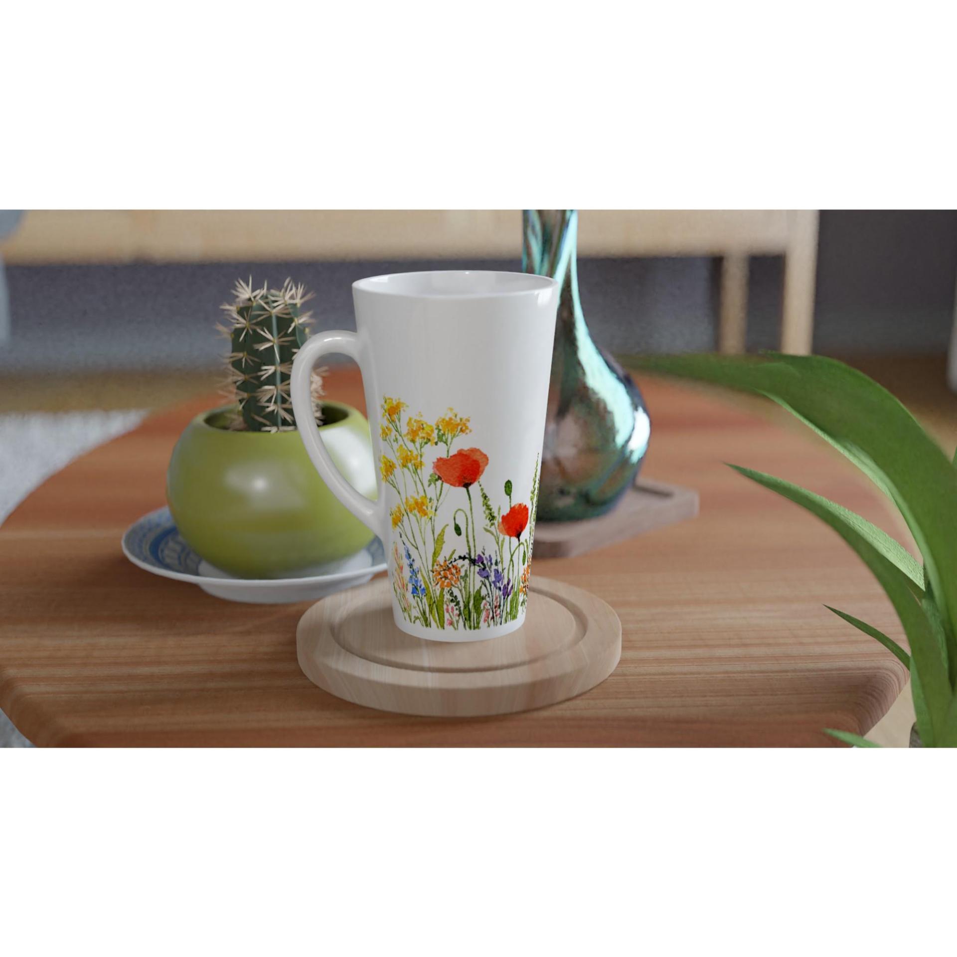 Latte 17oz Ceramic Mug - Coffee or Tea Cup, Extra Tall