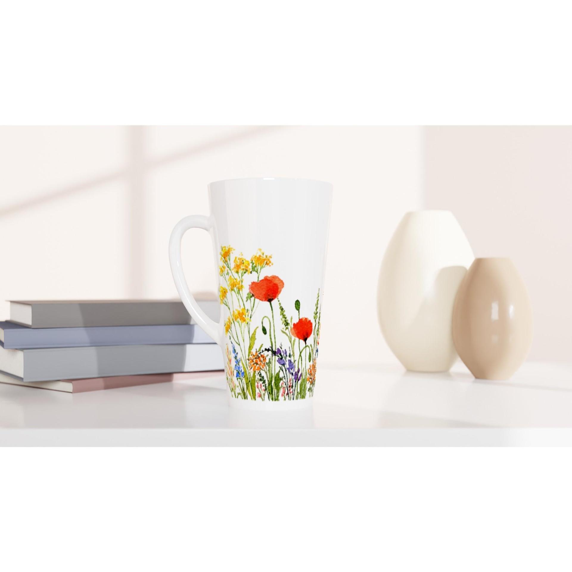 Latte 17oz Ceramic Mug - Coffee or Tea Cup, Extra Tall