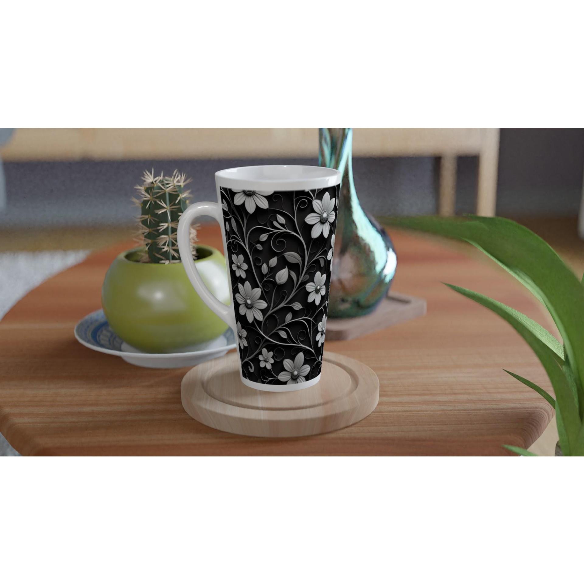 Latte 17oz Ceramic Mug - Coffee or Tea Cup, Extra Tall