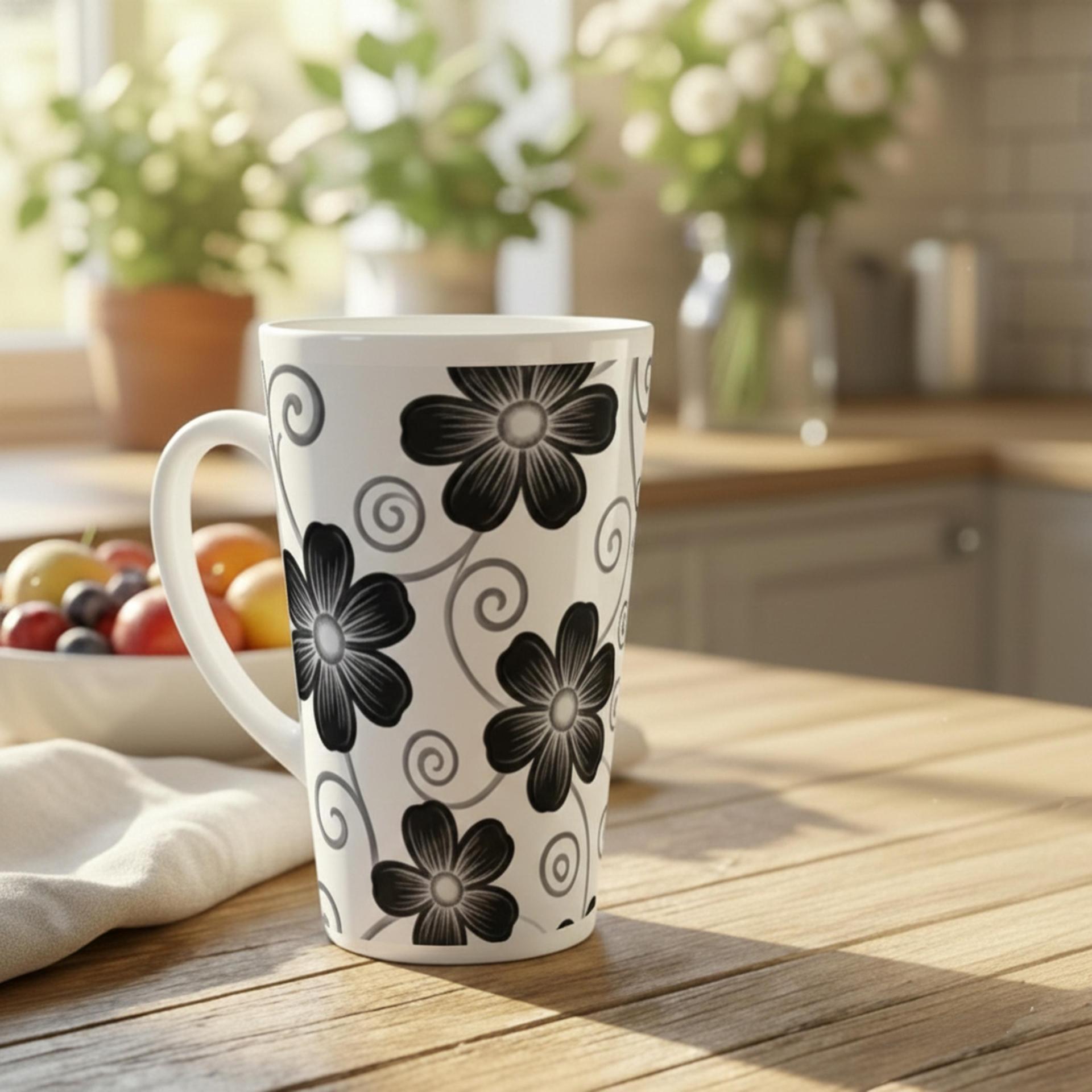 Latte 17oz Ceramic Mug - Coffee or Tea Cup, Extra Tall