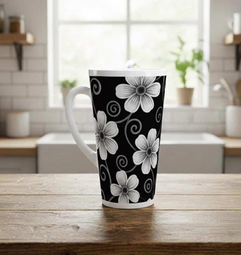 Latte 17oz Ceramic Mug - Coffee or Tea Cup, Extra Tall