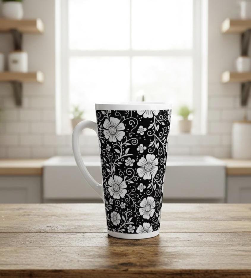 Latte 17oz Ceramic Mug - Coffee or Tea Cup, Extra Tall