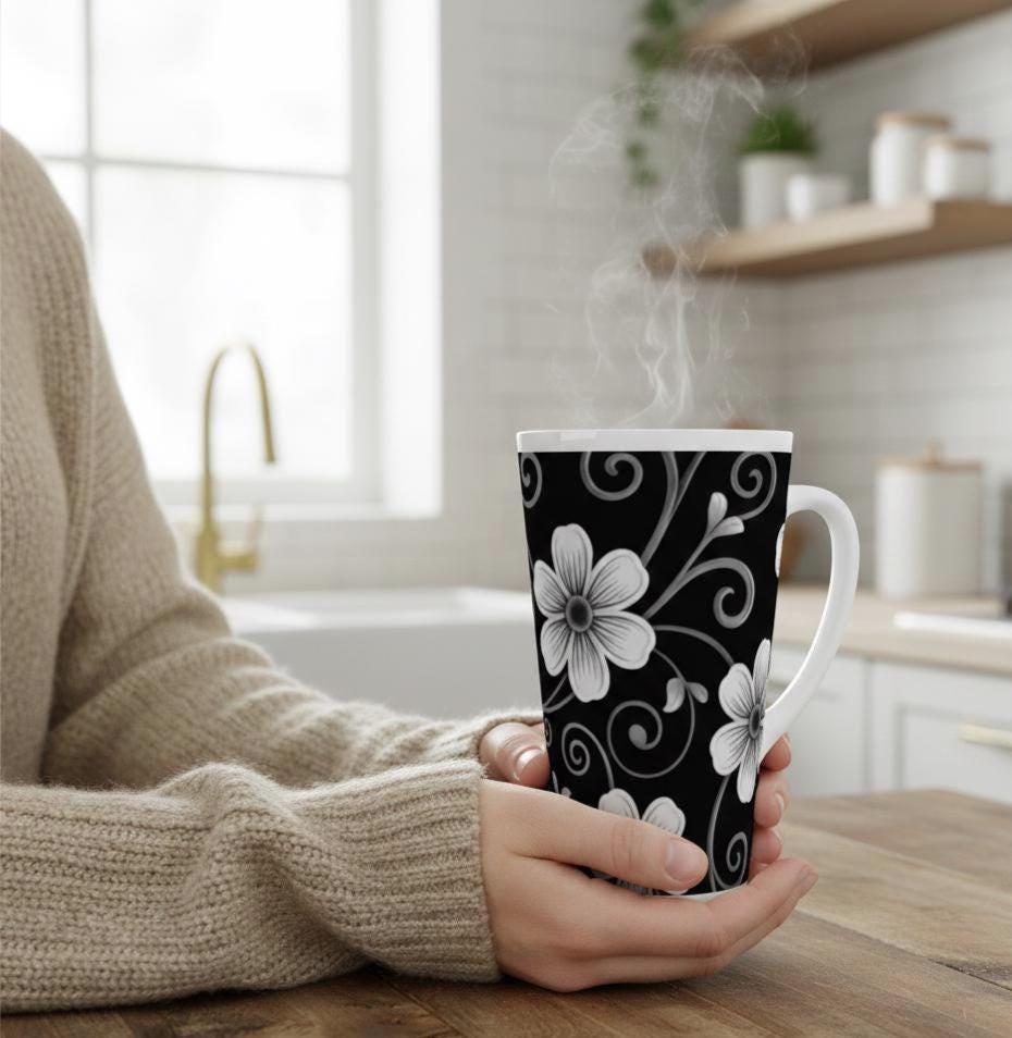 Latte 17oz Ceramic Mug - Coffee or Tea Cup, Extra Tall