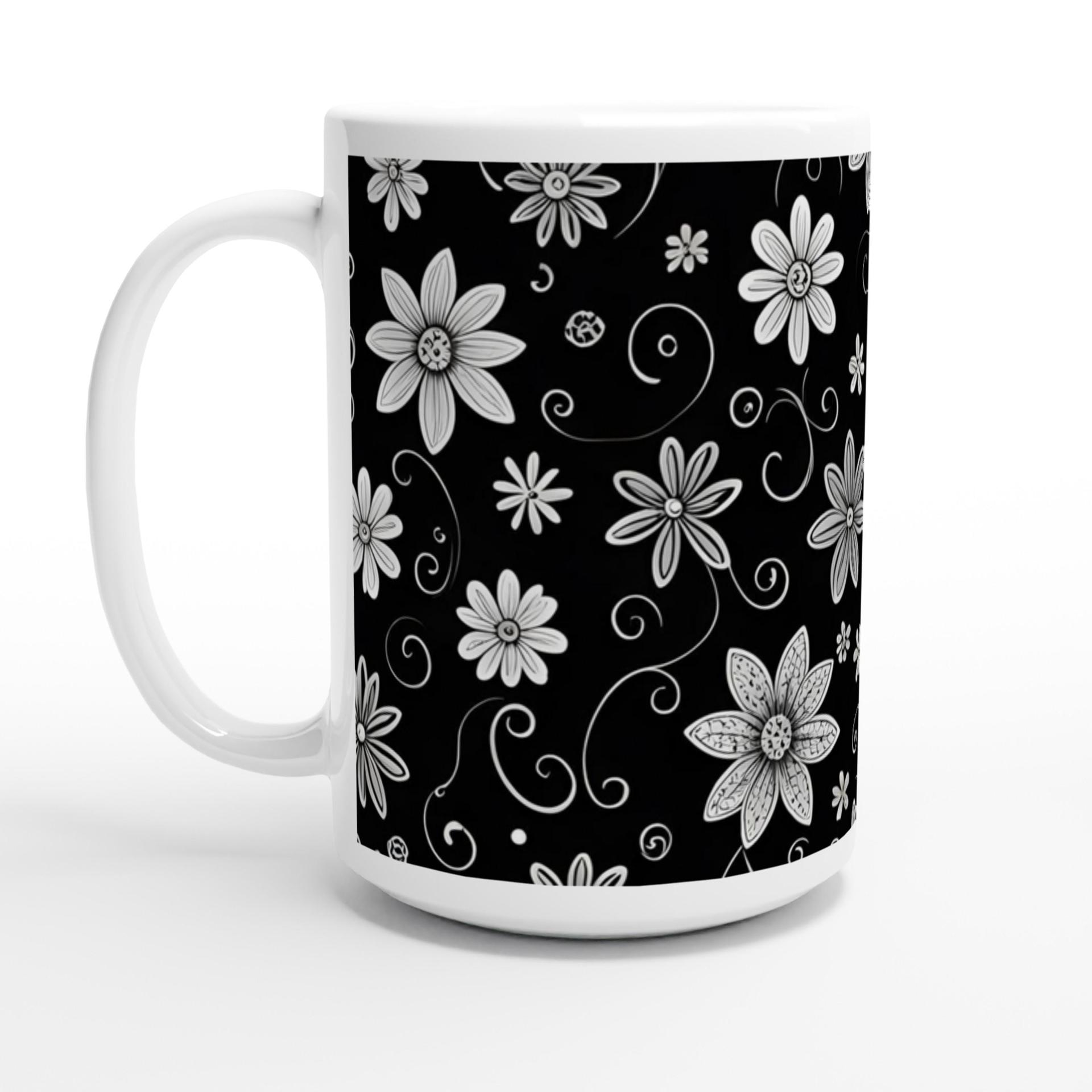 Floral Cups -  Large and Small Ceramic Mugs