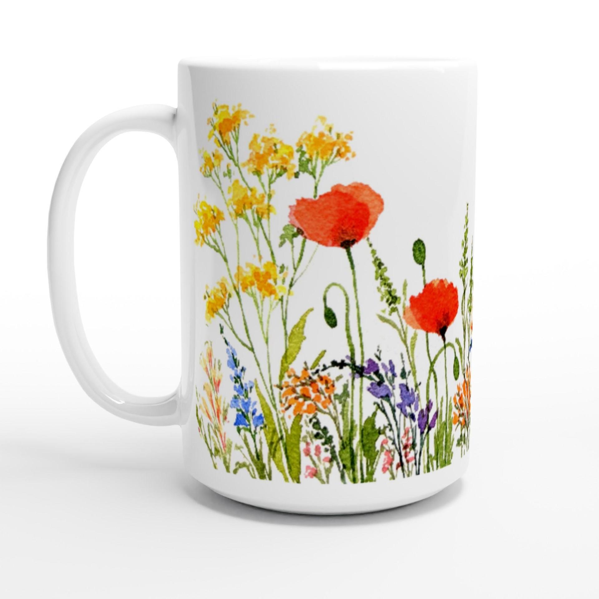 Floral Cups -  Large and Small Ceramic Mugs