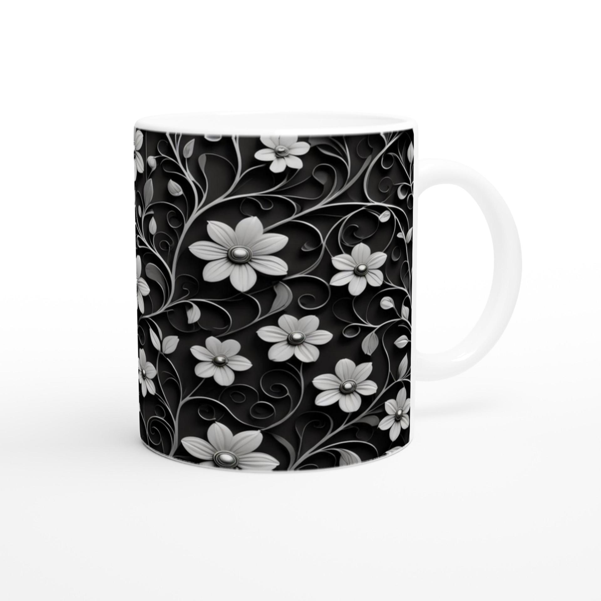 Floral Cups -  Large and Small Ceramic Mug