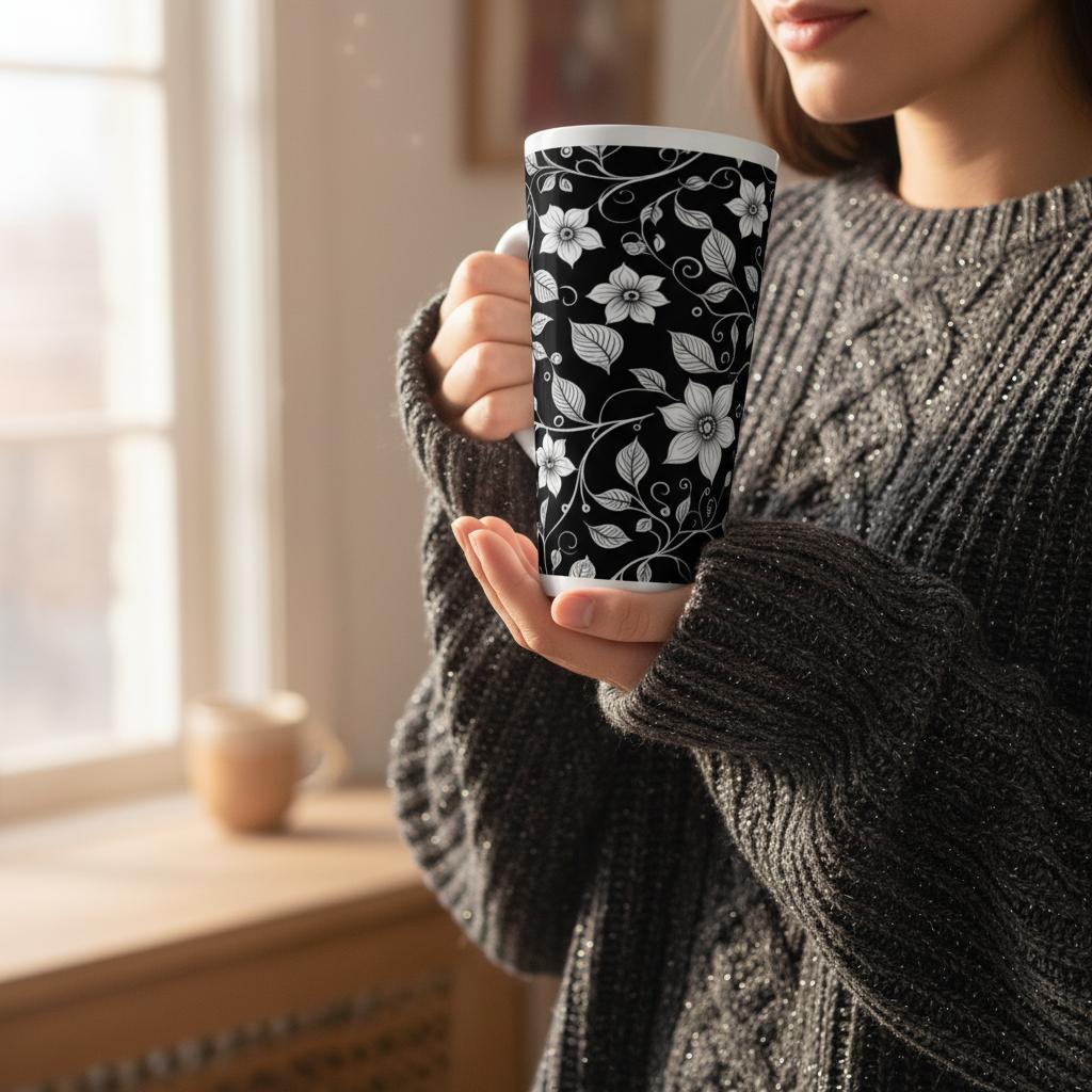 Latte 17oz Ceramic Mug - Coffee or Tea Cup, Extra Tall