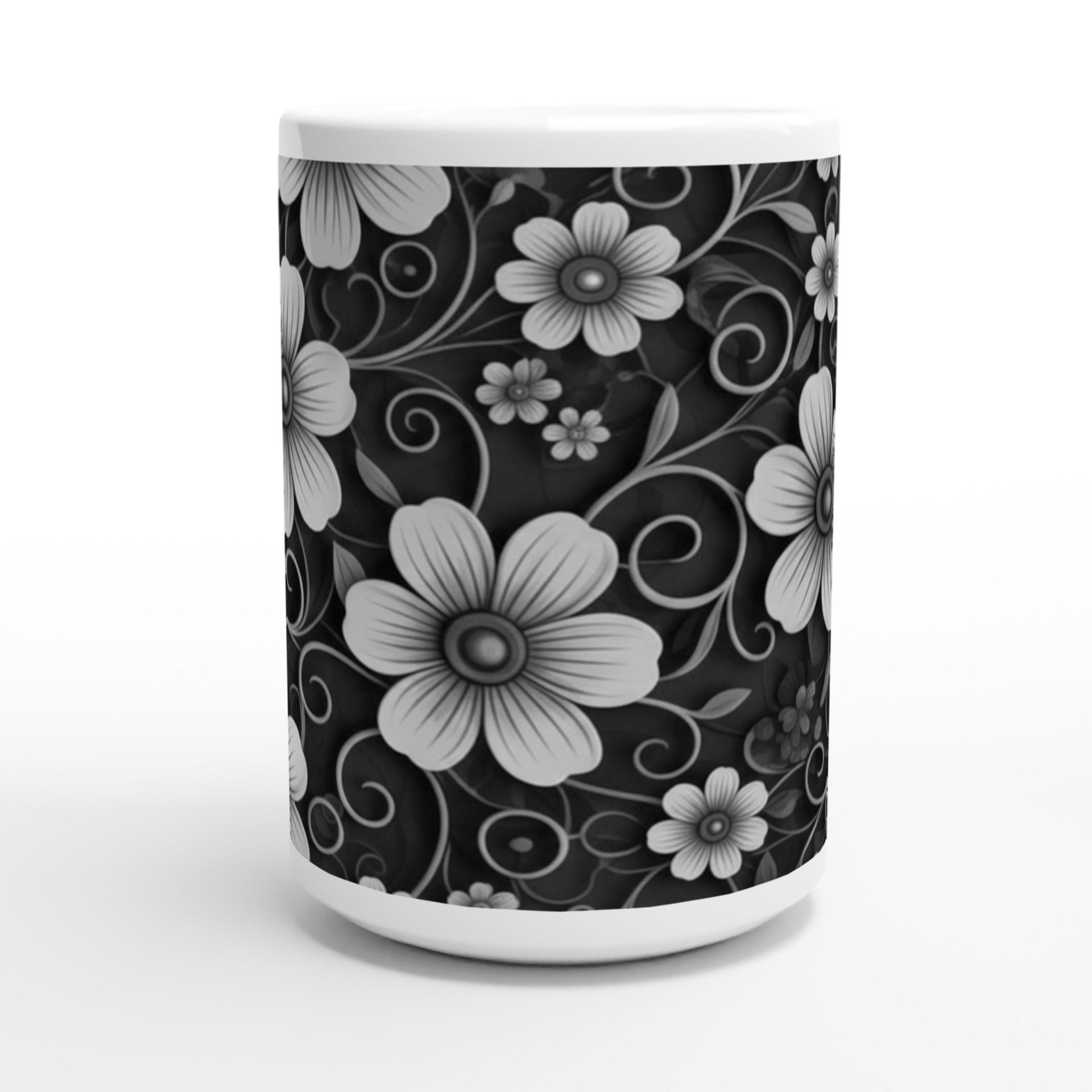 Floral Cups -  Large and Small Ceramic Mug