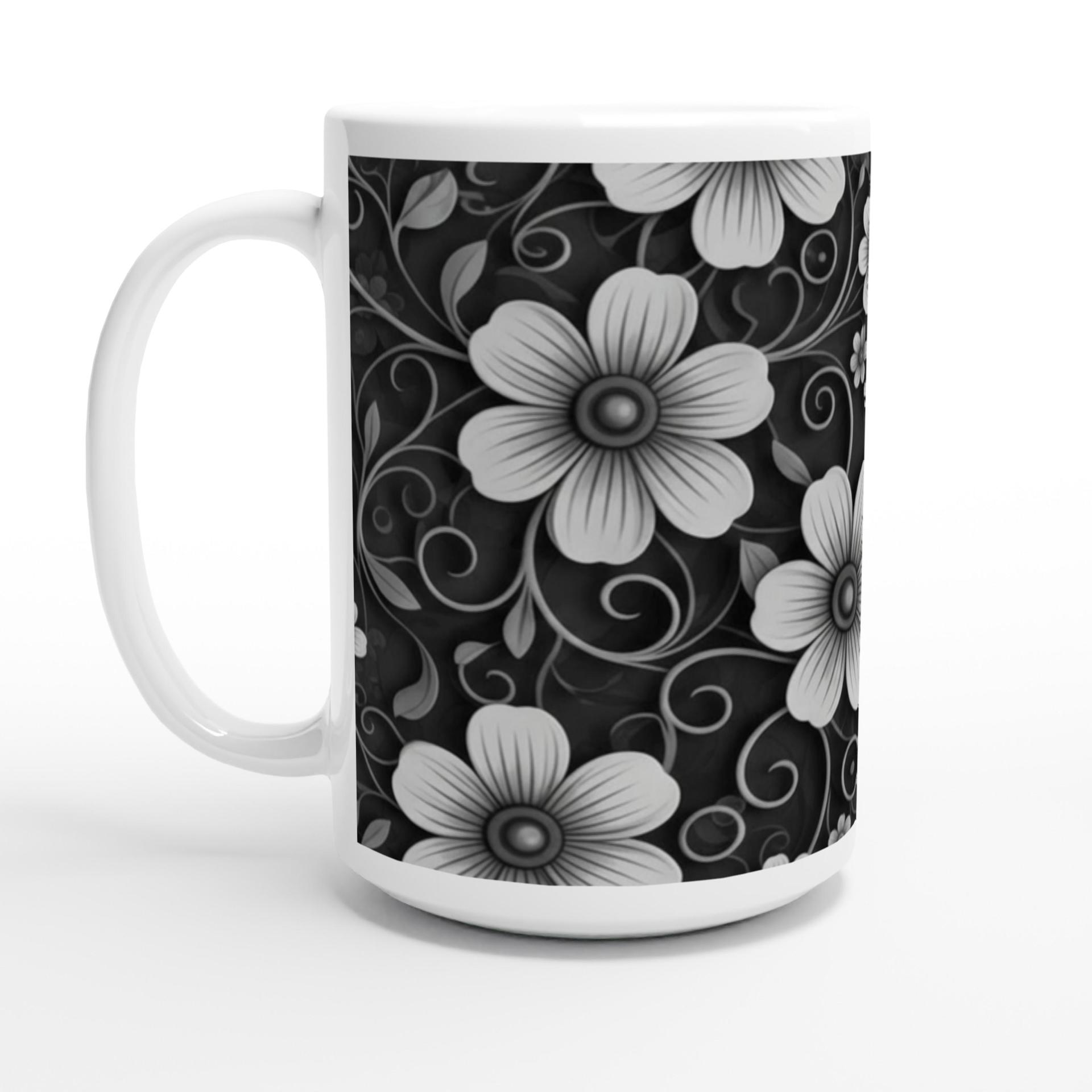 Floral Cups -  Large and Small Ceramic Mug