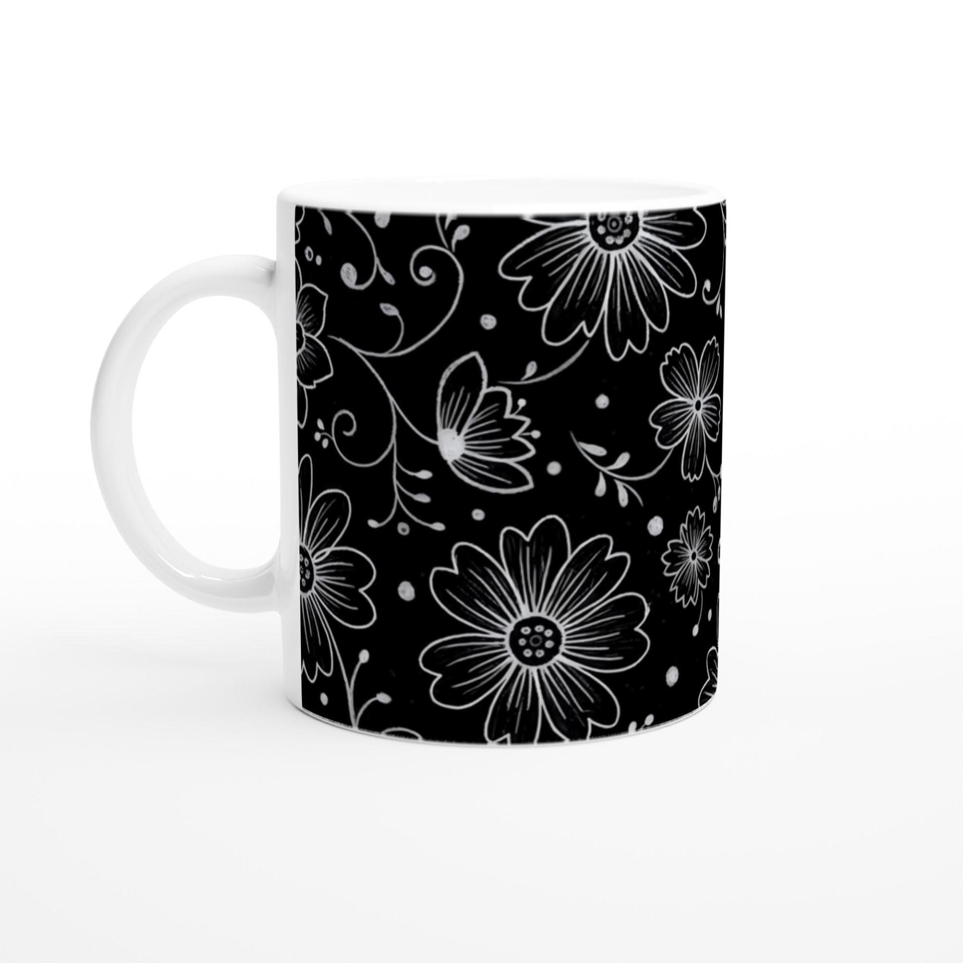 Floral Cups -  Large and Small Ceramic Mugs