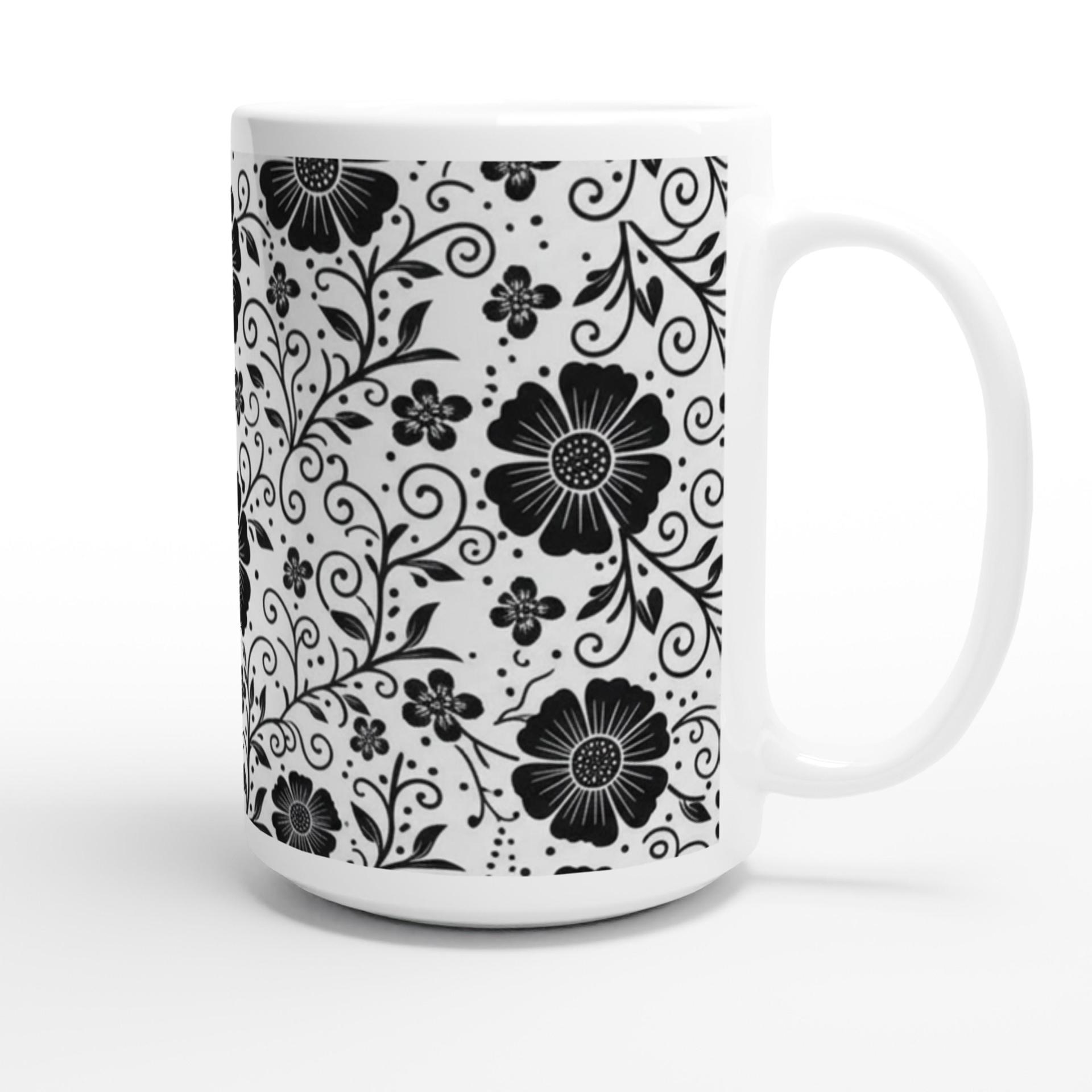 Floral Cups -  Large and Small Ceramic Mug